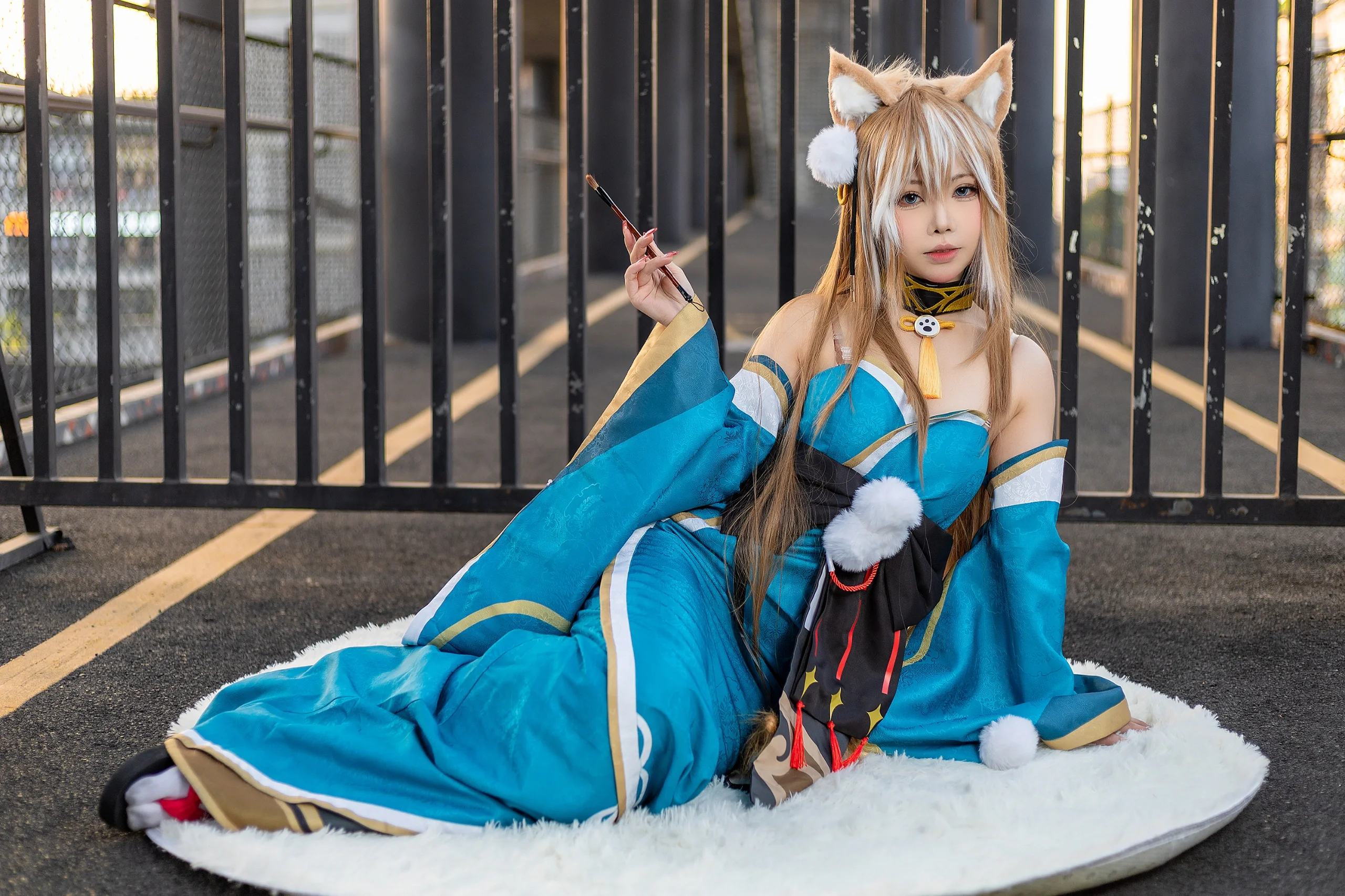 【ヒナさんコスプレ】原神の心優しいお姉さん、黄昏時に記録する温かな光と影 - 6 枚目