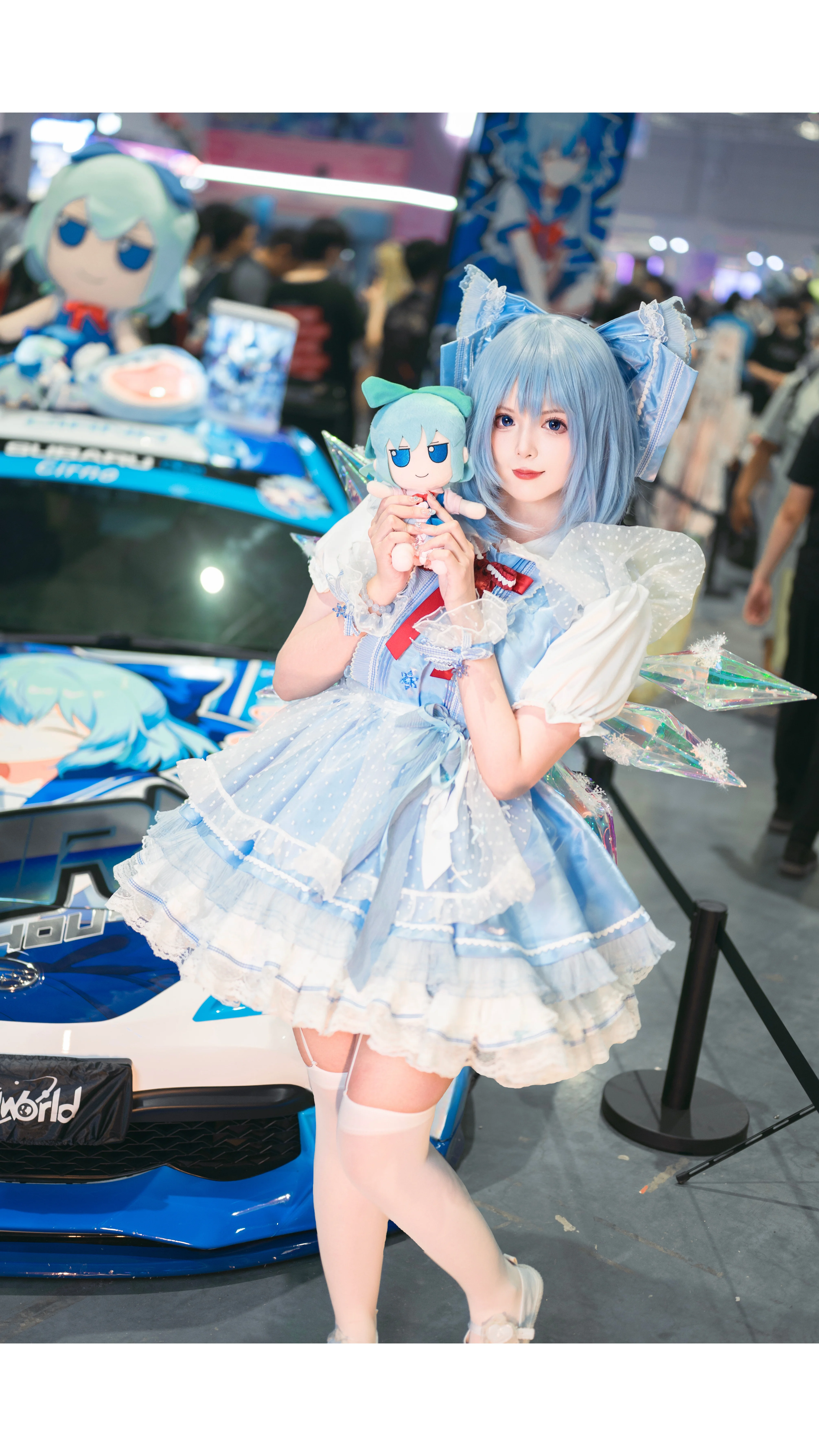 【琪露诺cos】东方project冰之妖精BW展台现场直击