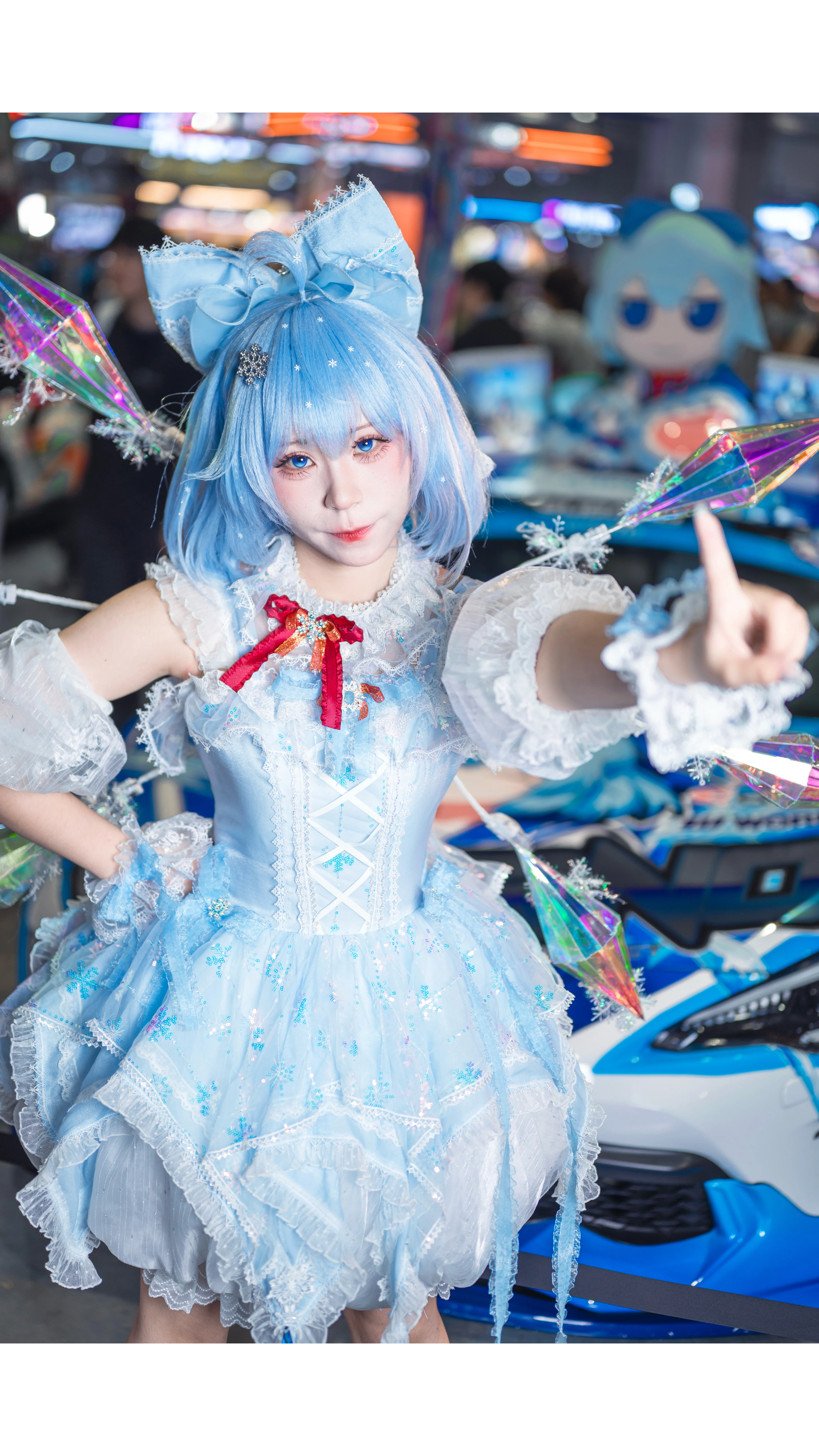 【琪露诺cos】东方project冰之妖精BW展台现场直击 - 第 4 张