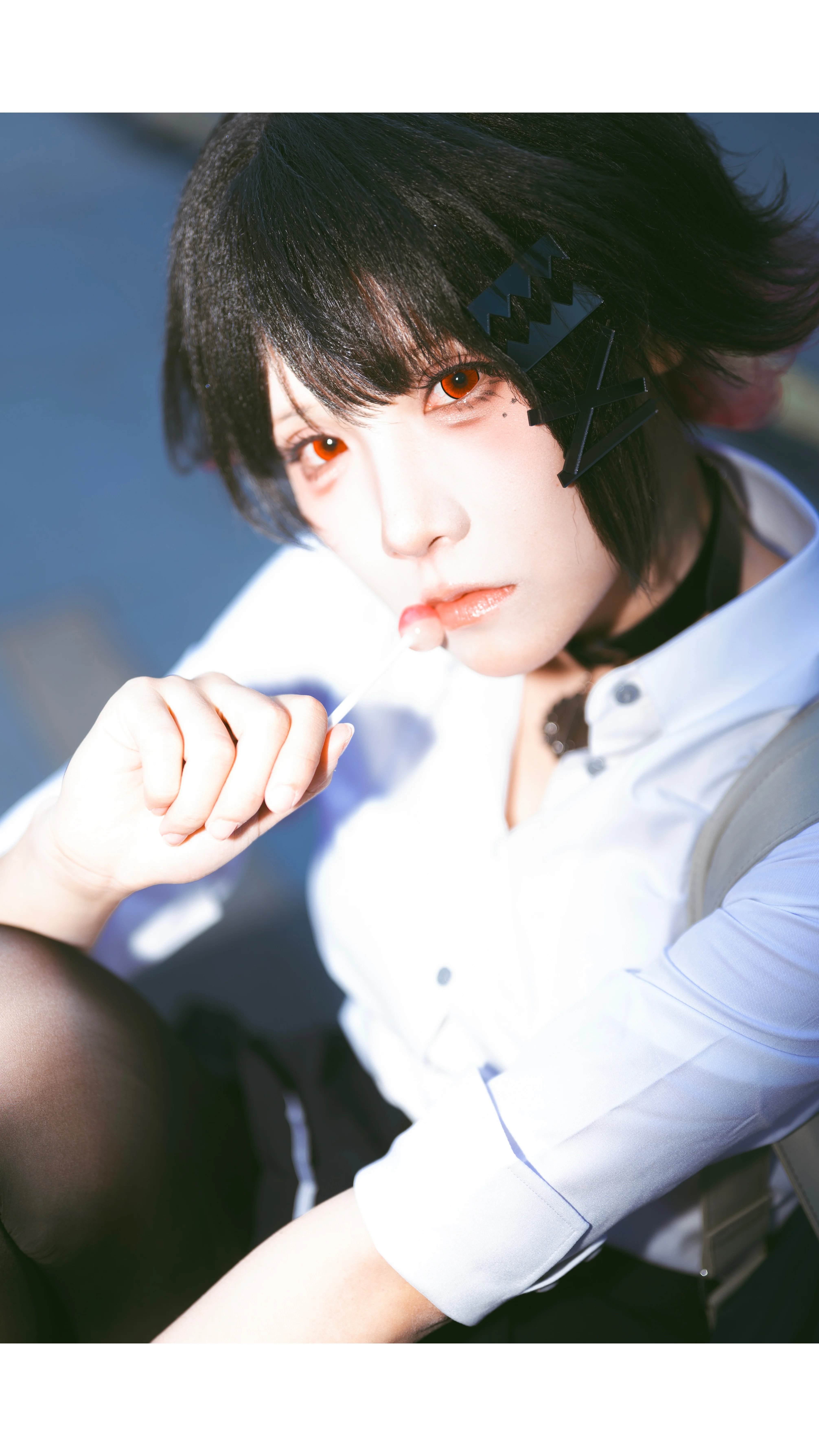 【艾莲乔cos】BW场外阳光下，绝区零鲨鱼妹的慵懒日常 - 第 2 张