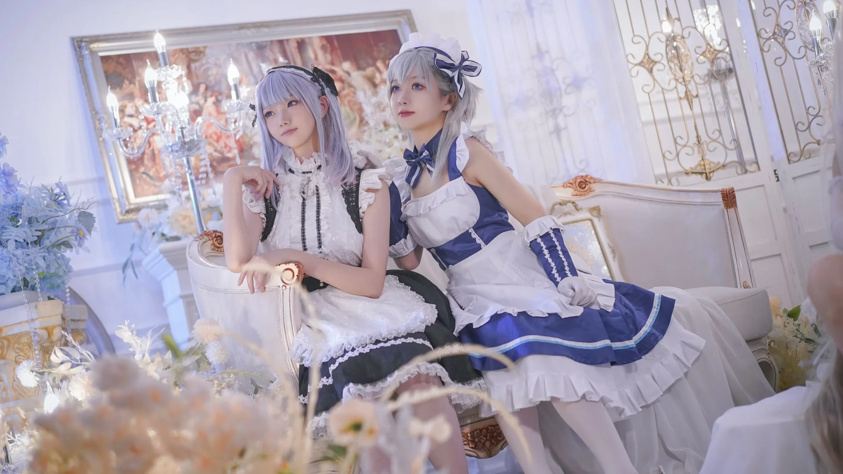 【黛朵cos】碧蓝航线皇家女仆团，四倍美少女贴贴的快乐 - 第 10 张