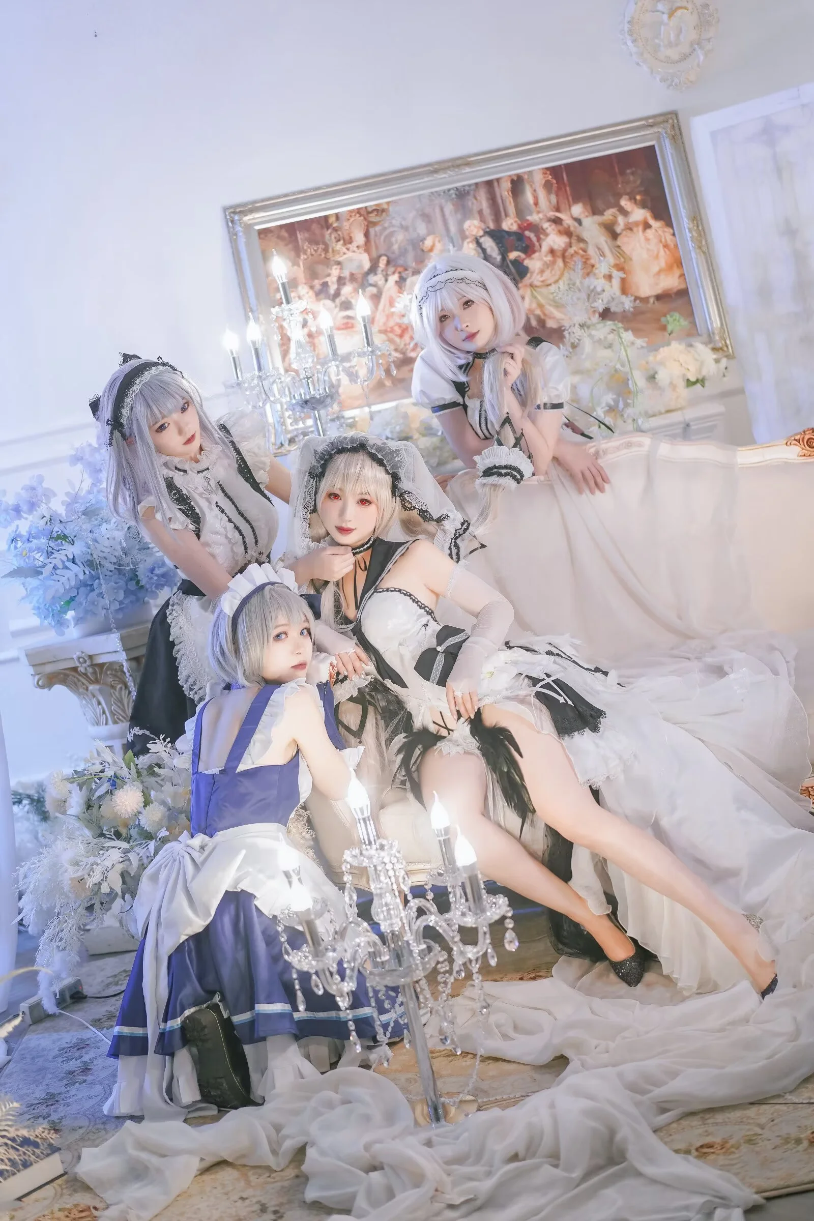 【黛朵cos】碧蓝航线皇家女仆团，四倍美少女贴贴的快乐 - 第 5 张