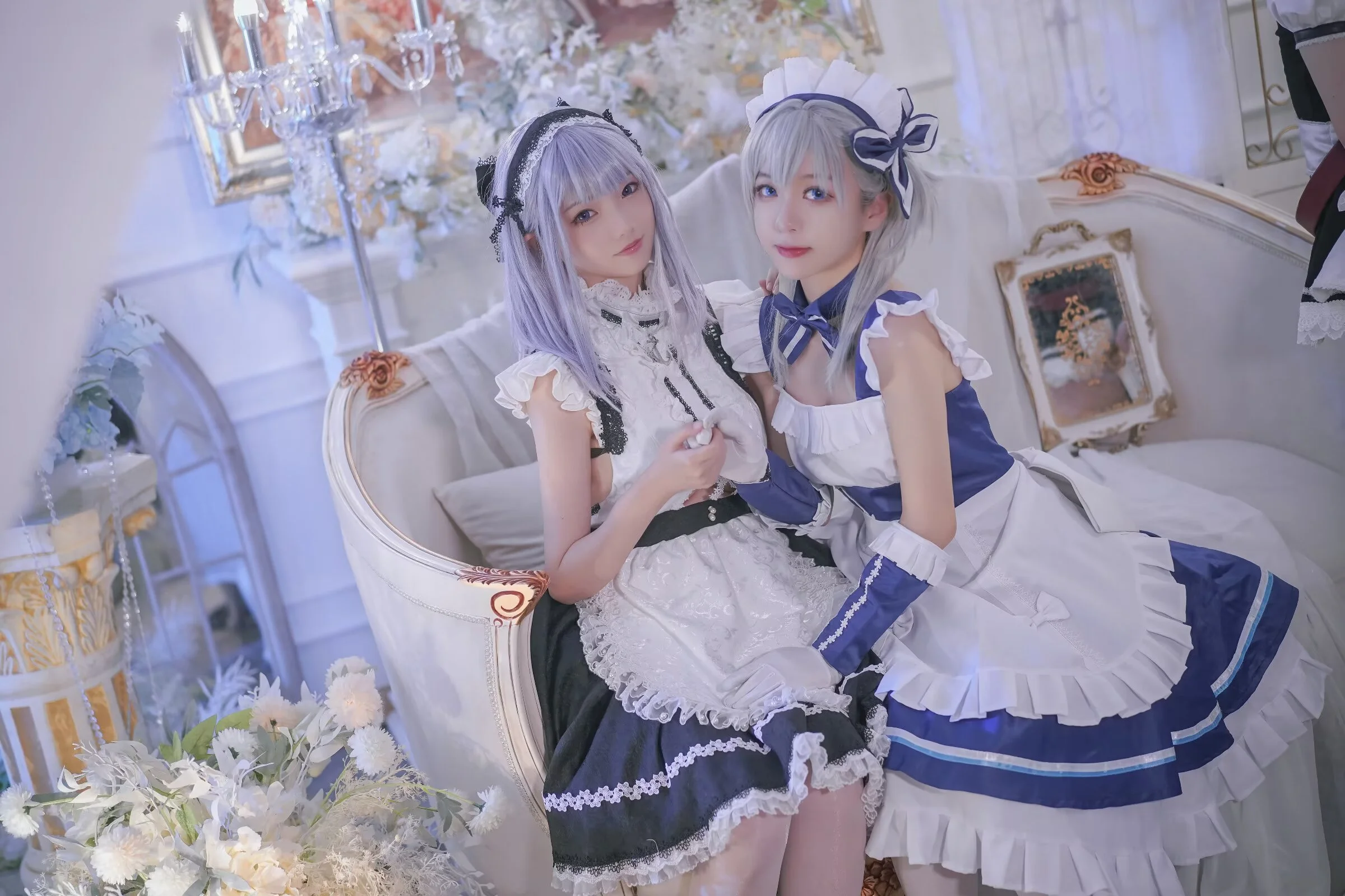 【黛朵cos】碧蓝航线皇家女仆团，四倍美少女贴贴的快乐 - 第 9 张