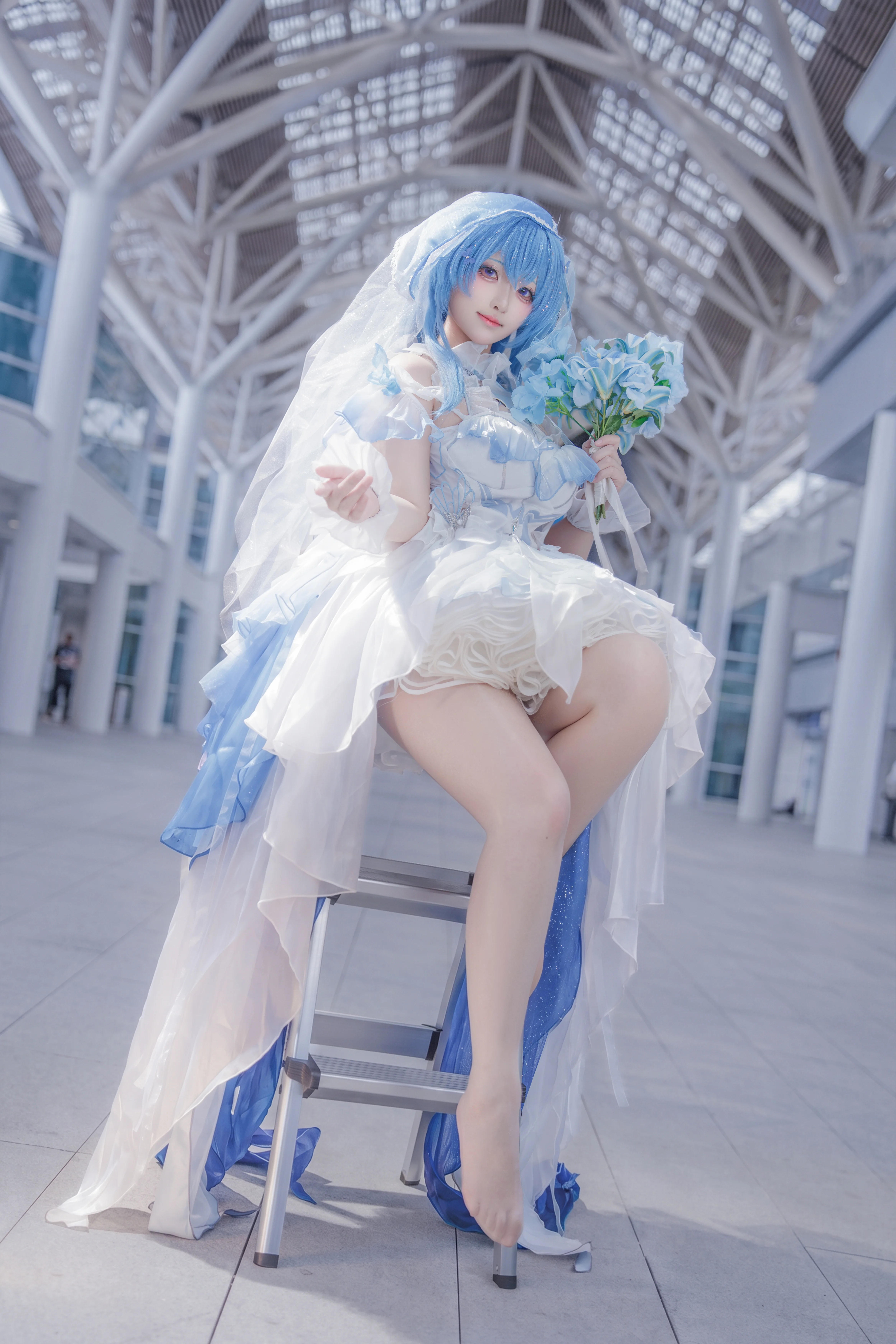 【守岸人cos】鸣潮的蓝白花嫁，CP32漫展现场实录
