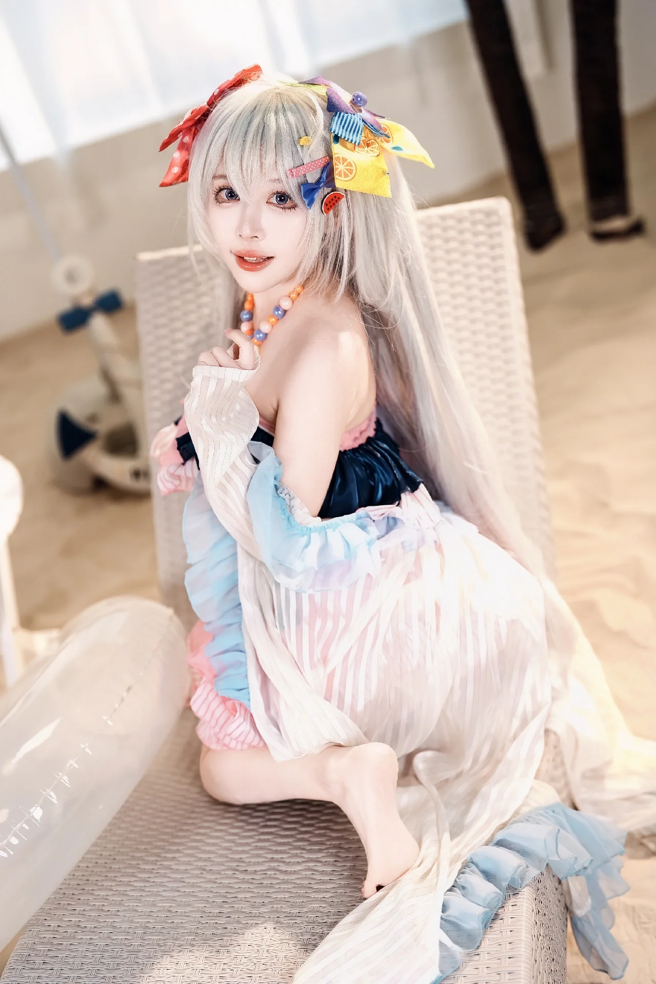[Shirasu Azusa cosplay] Blue Archive summer beach party - Image 2