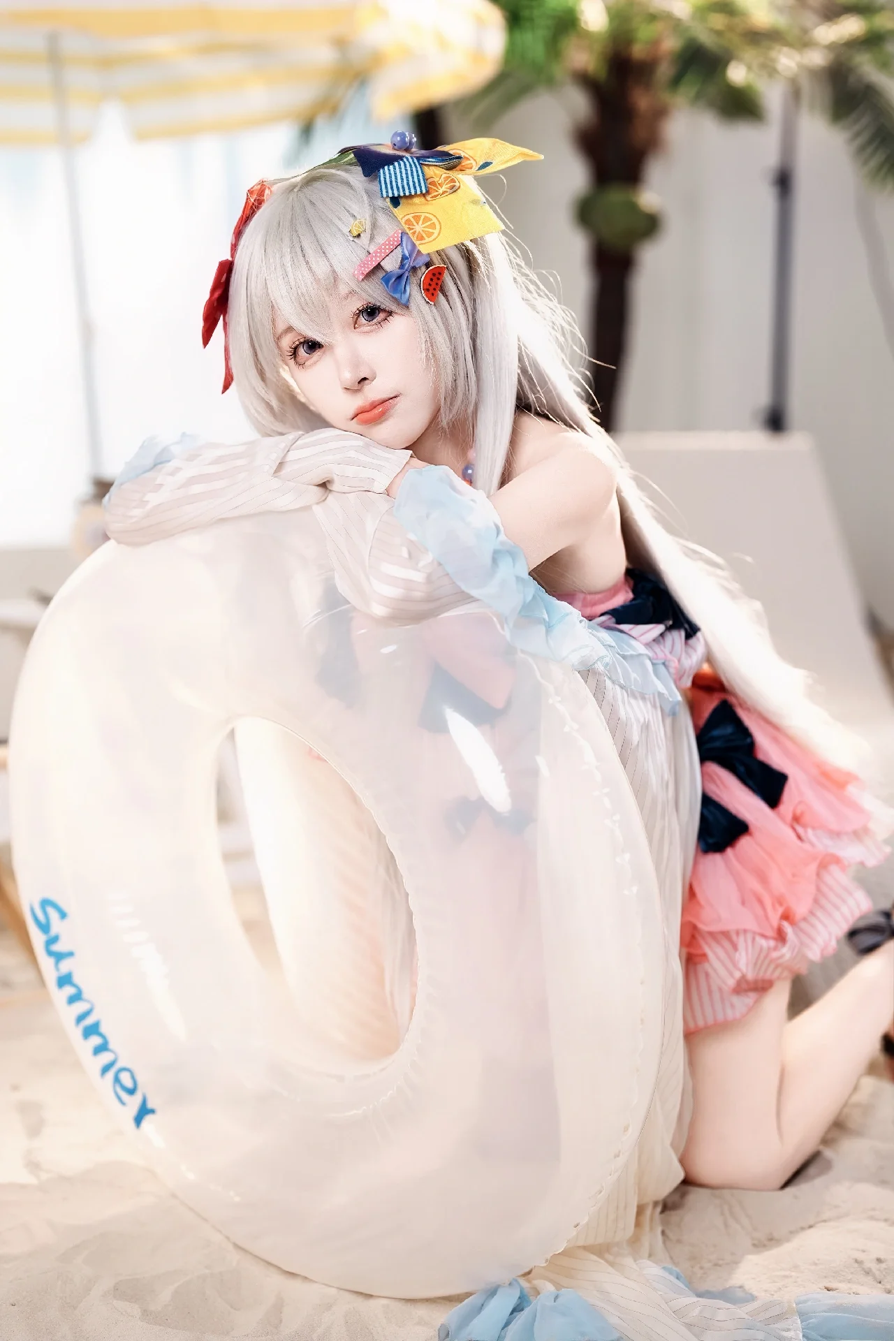 [Shirasu Azusa cosplay] Blue Archive summer beach party - Image 4