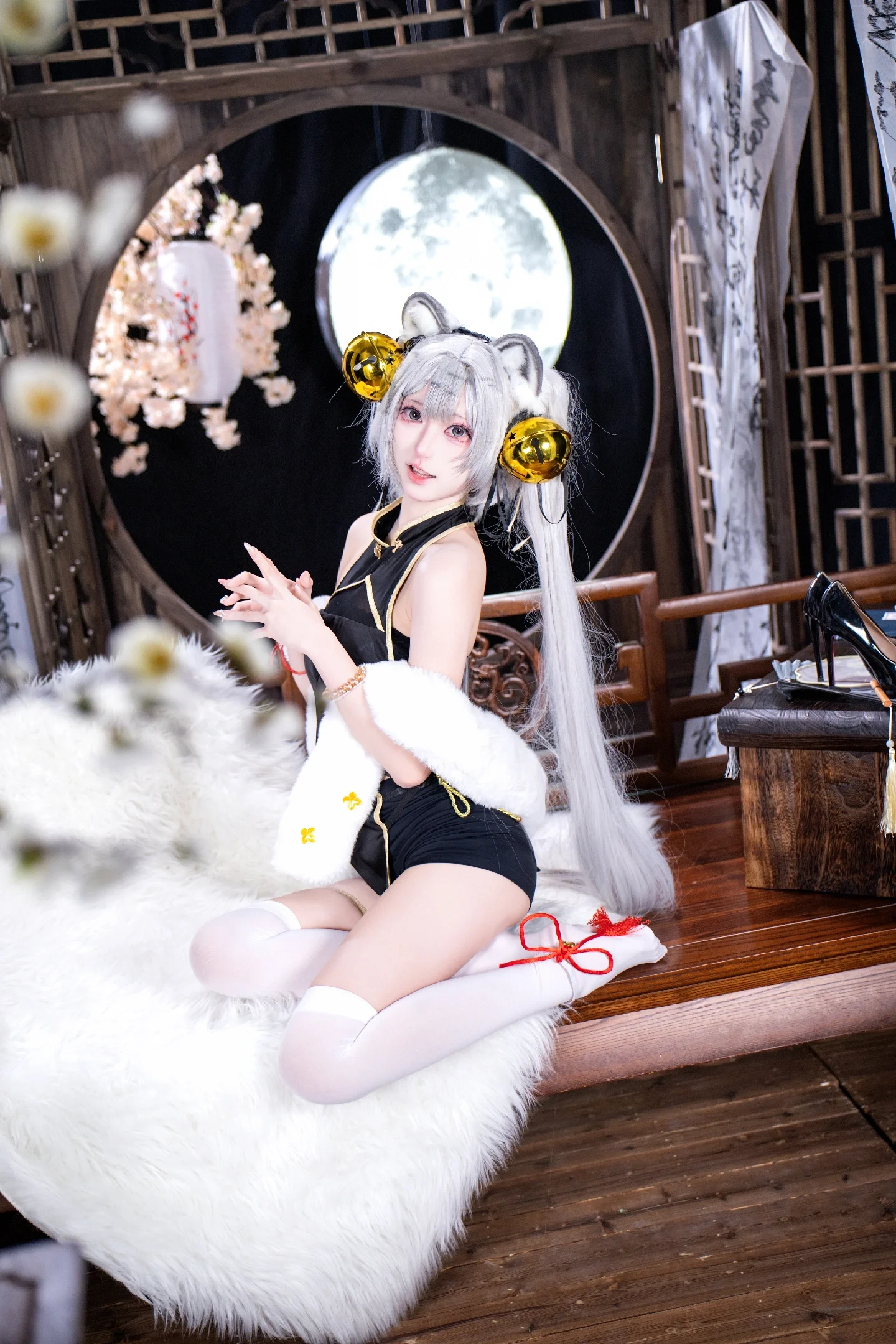【虎嘯風生 白虎 Illustrated by Riko コスプレ】「虎嘯風生」の月下中国風コスプレ撮影記録 - 1 枚目