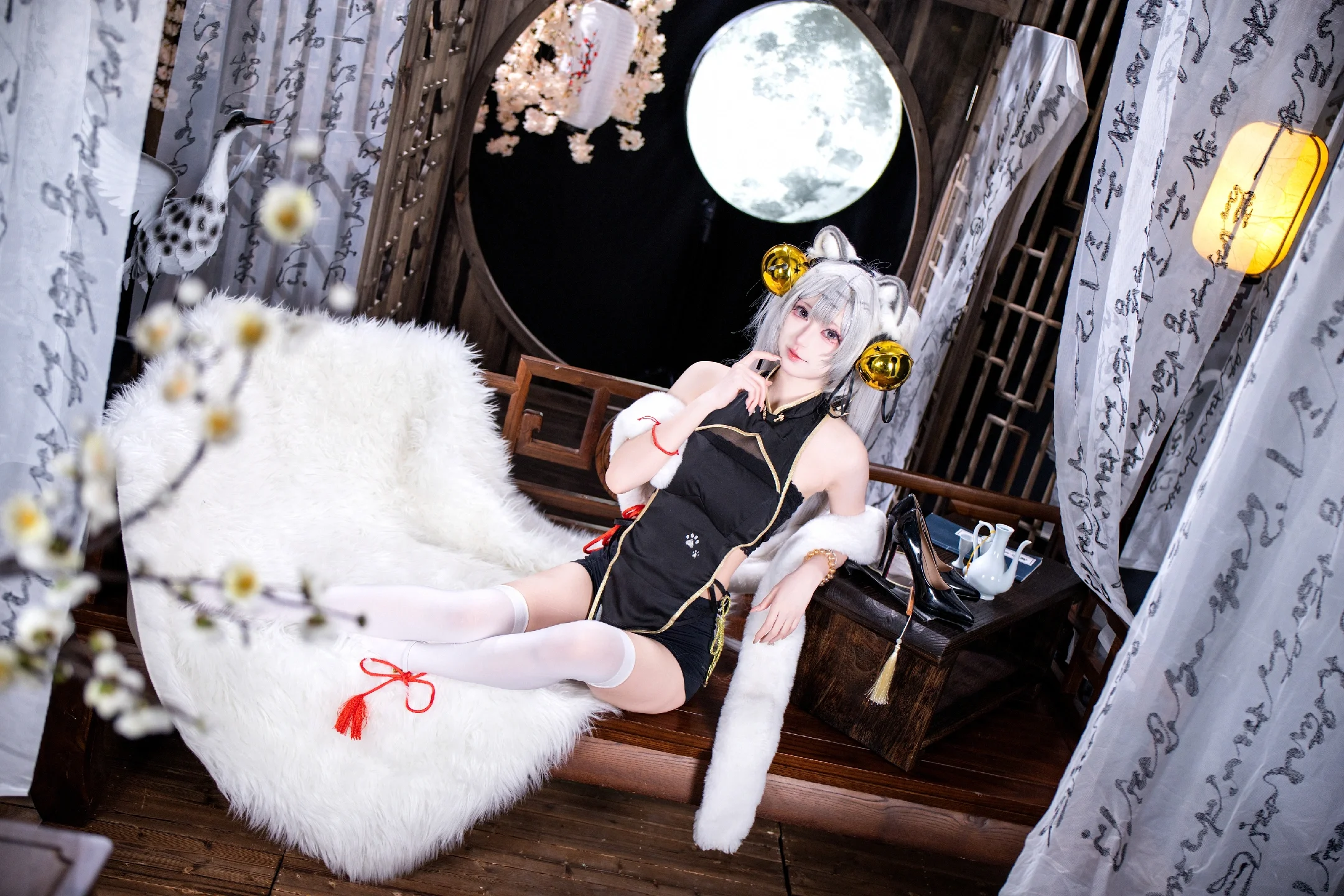 【虎嘯風生 白虎 Illustrated by Riko コスプレ】「虎嘯風生」の月下中国風コスプレ撮影記録 - 4 枚目