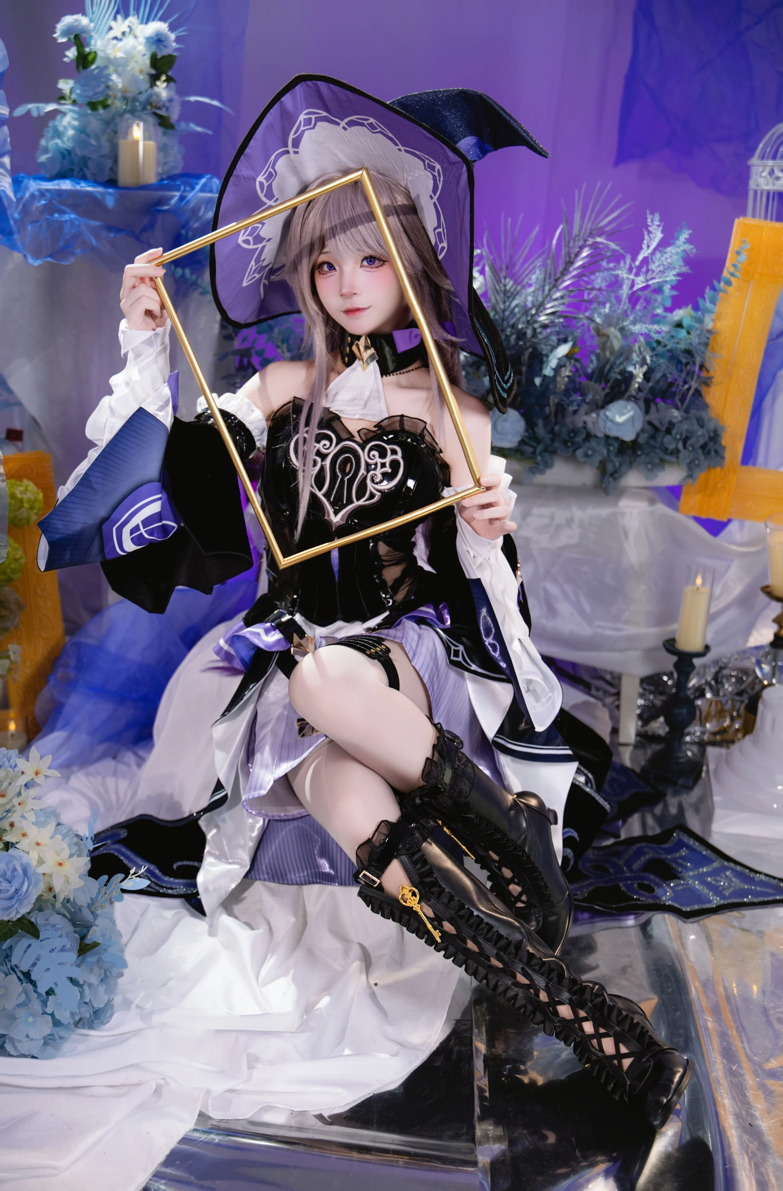 【大黑塔cos】崩坏星穹铁道里的优雅与神秘，这次把场景搭到极致 - 第 1 张