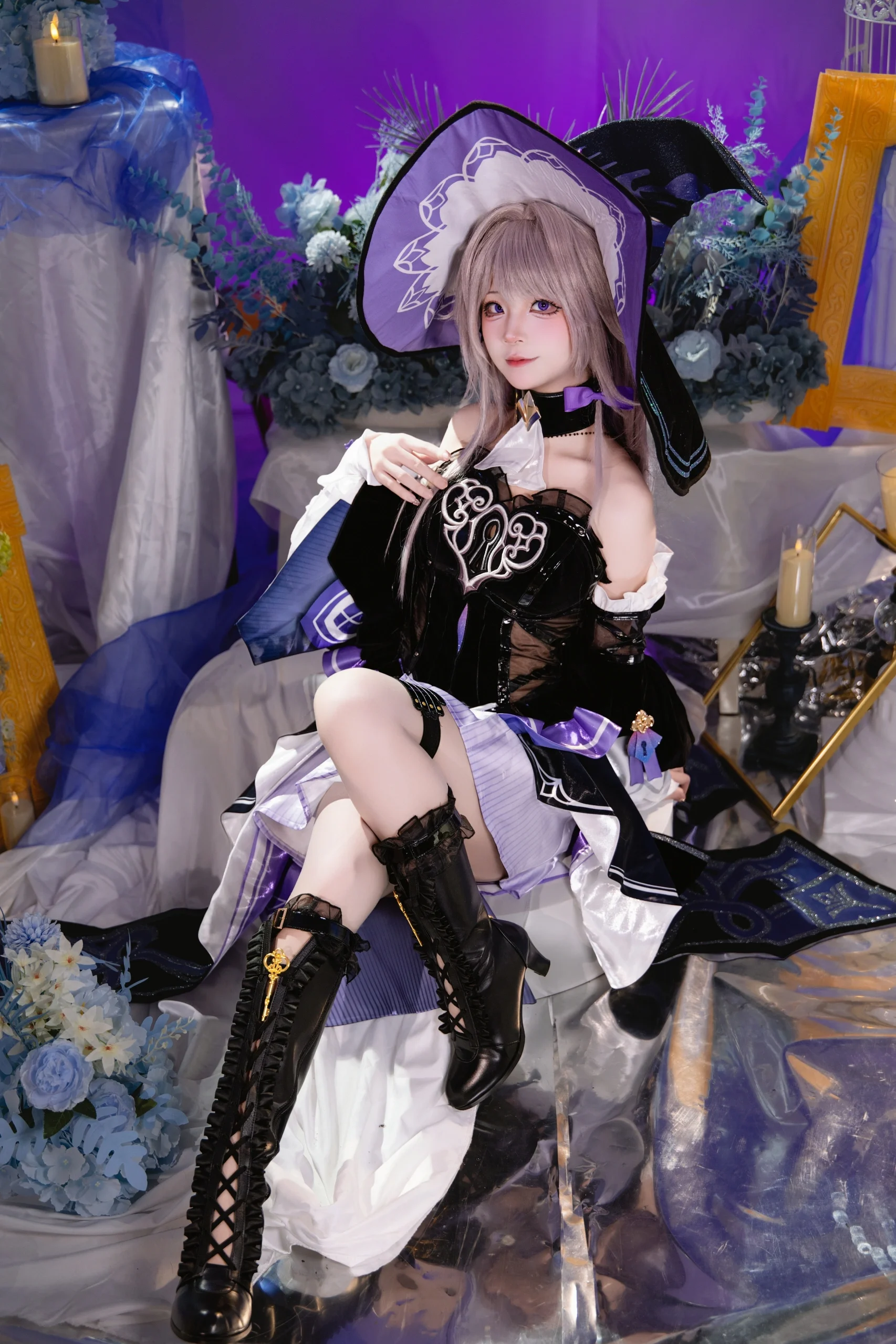 【大黑塔cos】崩坏星穹铁道里的优雅与神秘，这次把场景搭到极致
