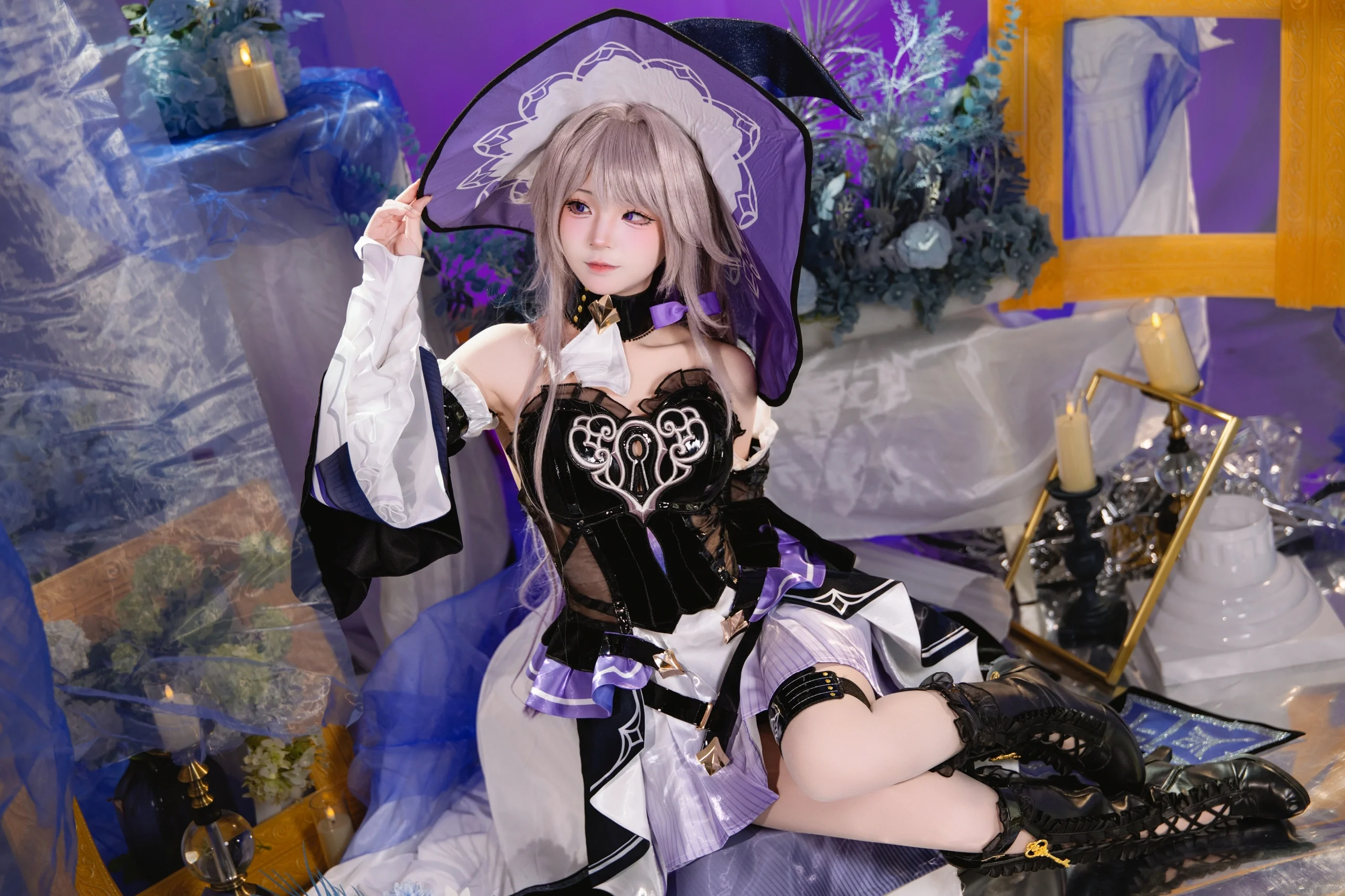 【大黑塔cos】崩坏星穹铁道里的优雅与神秘，这次把场景搭到极致 - 第 4 张