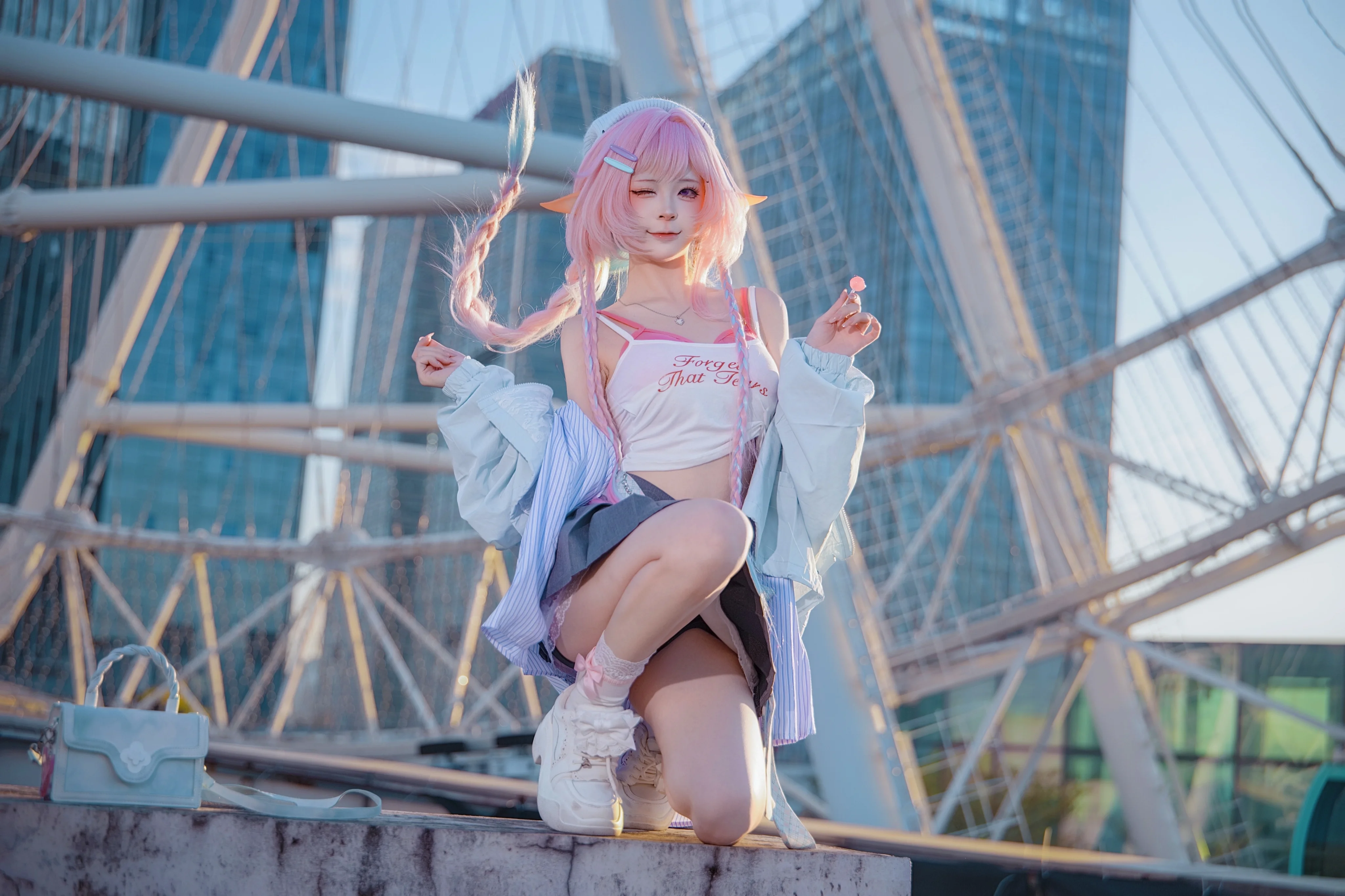 【キュレネ コスプレ】崩壊：スターレイル、屋上のランデブー - 6 枚目