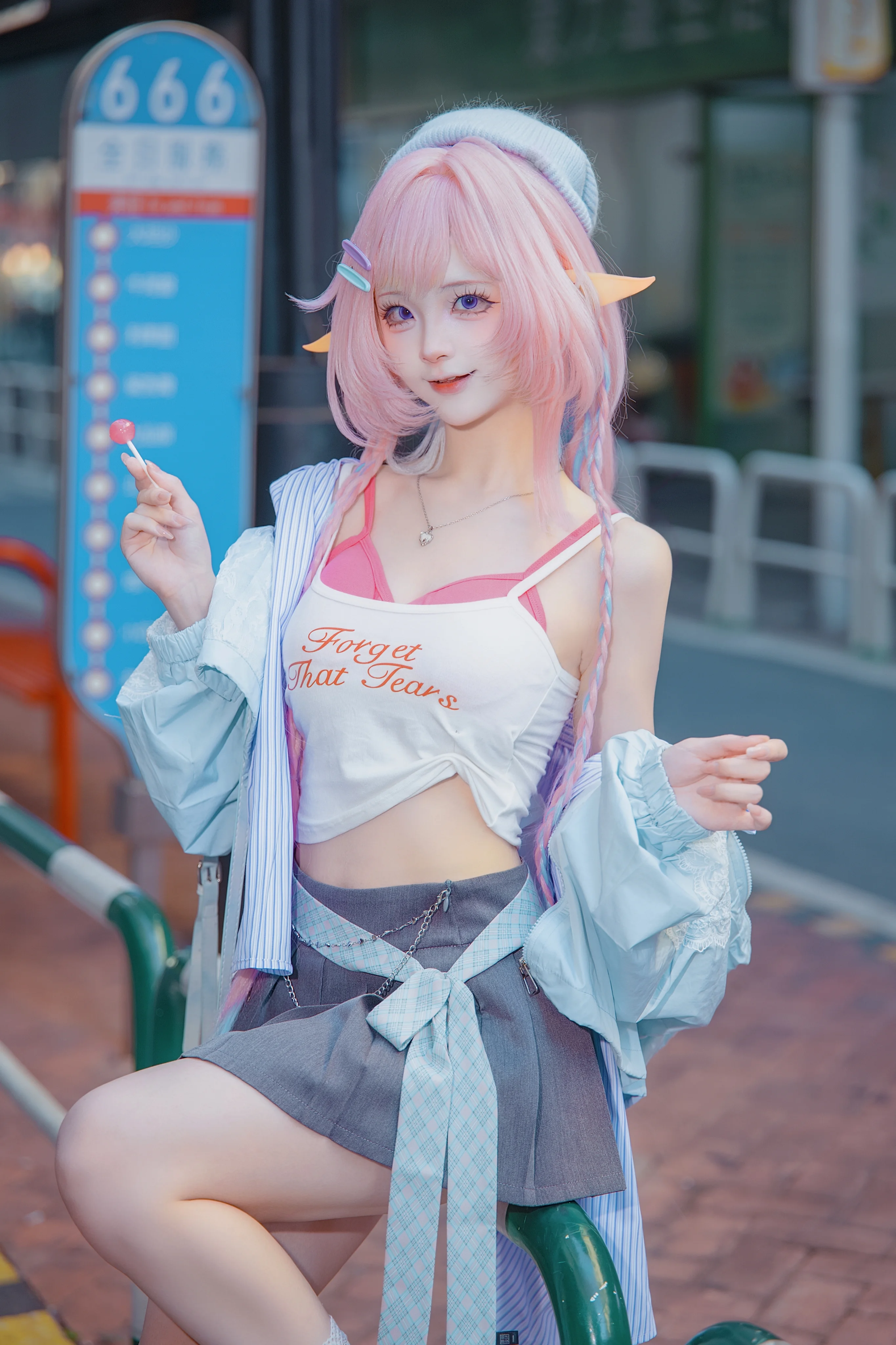 【キュレネ コスプレ】崩壊：スターレイル、屋上のランデブー - 7 枚目
