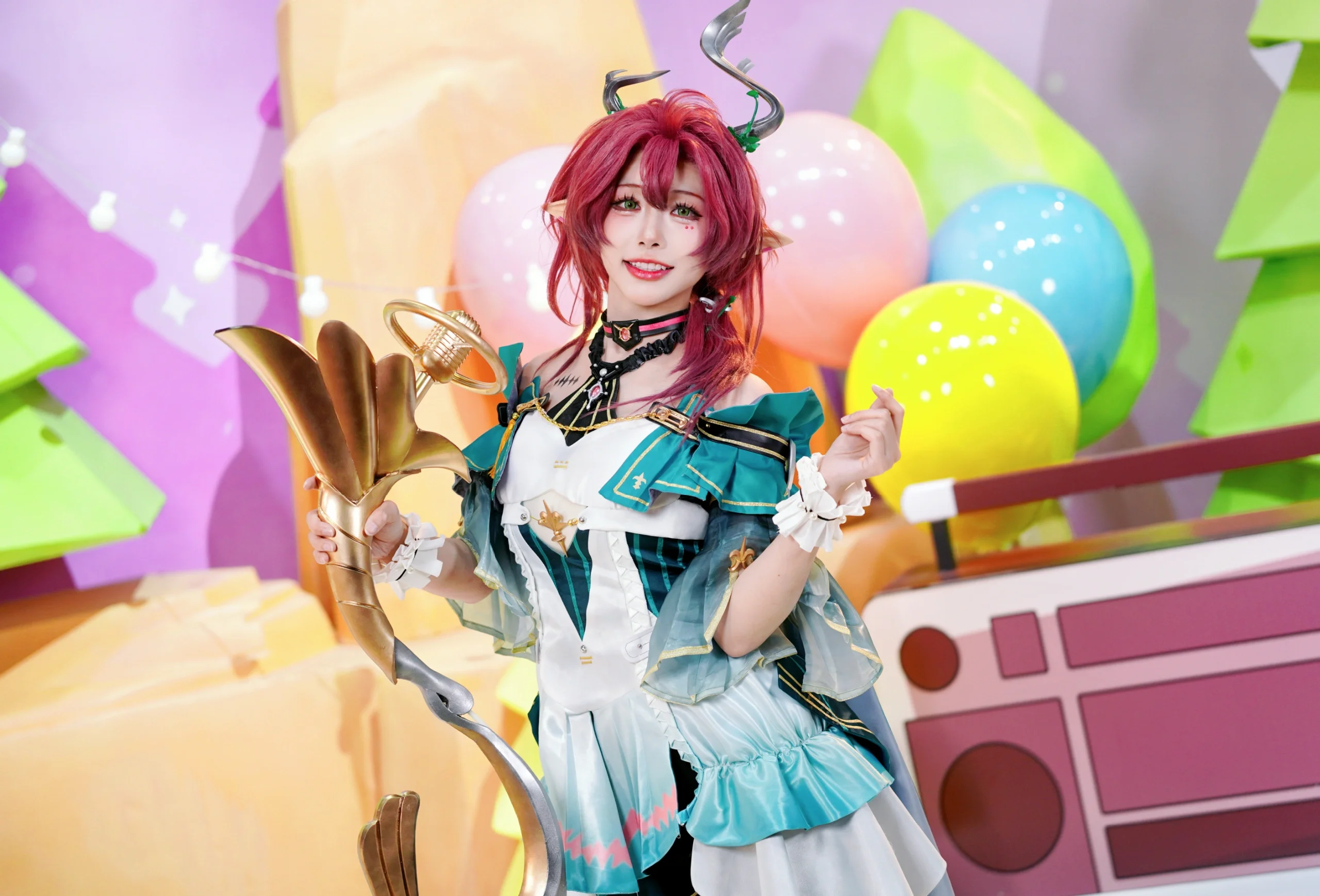 【夏空cos】鸣潮夏空亮相广州萤火虫，黎那汐塔的奇幻之星 - 第 1 张