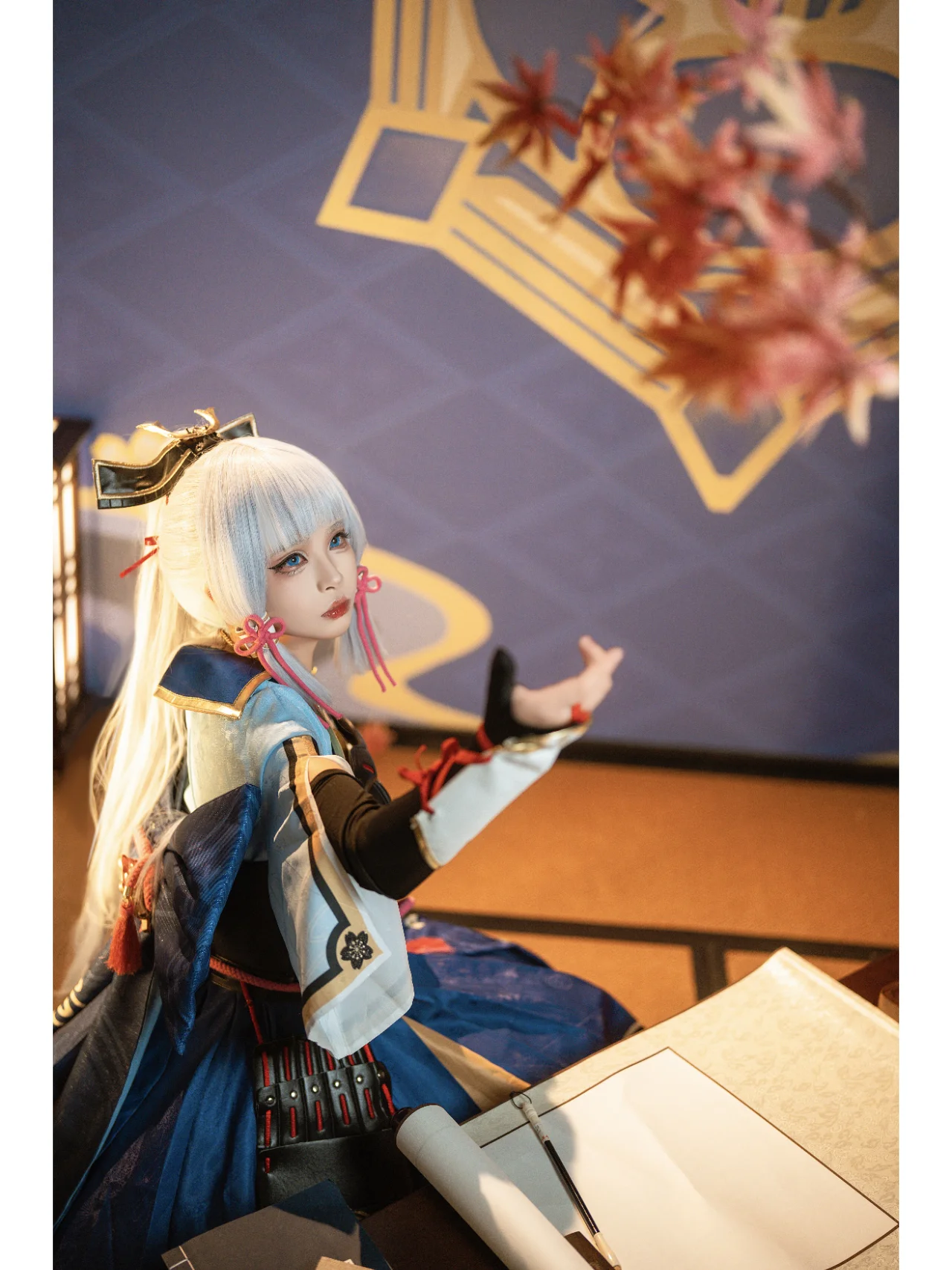 【神里绫华cos】白鹭公主的剑与笔，和风下的优雅 - 第 1 张