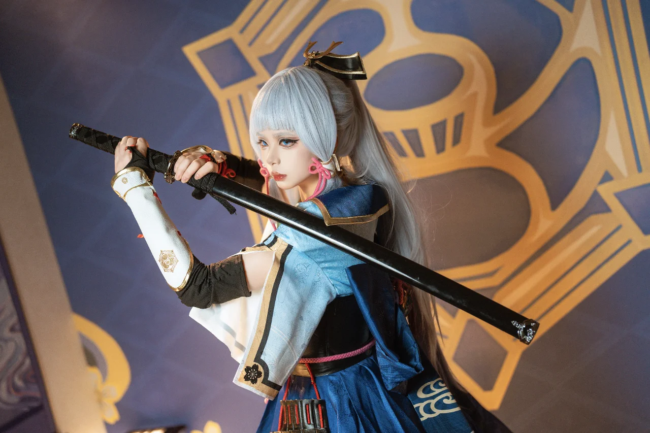 【神里绫华cos】白鹭公主的剑与笔，和风下的优雅 - 第 6 张