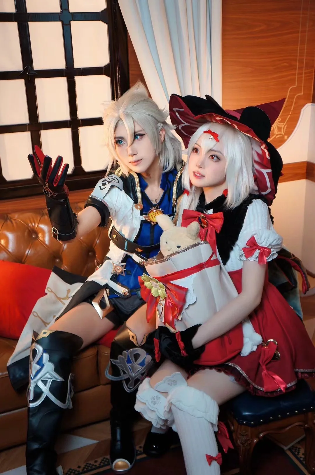【可莉cos】原神里的红色魔女，这次换个风格玩炸鱼 - 第 6 张