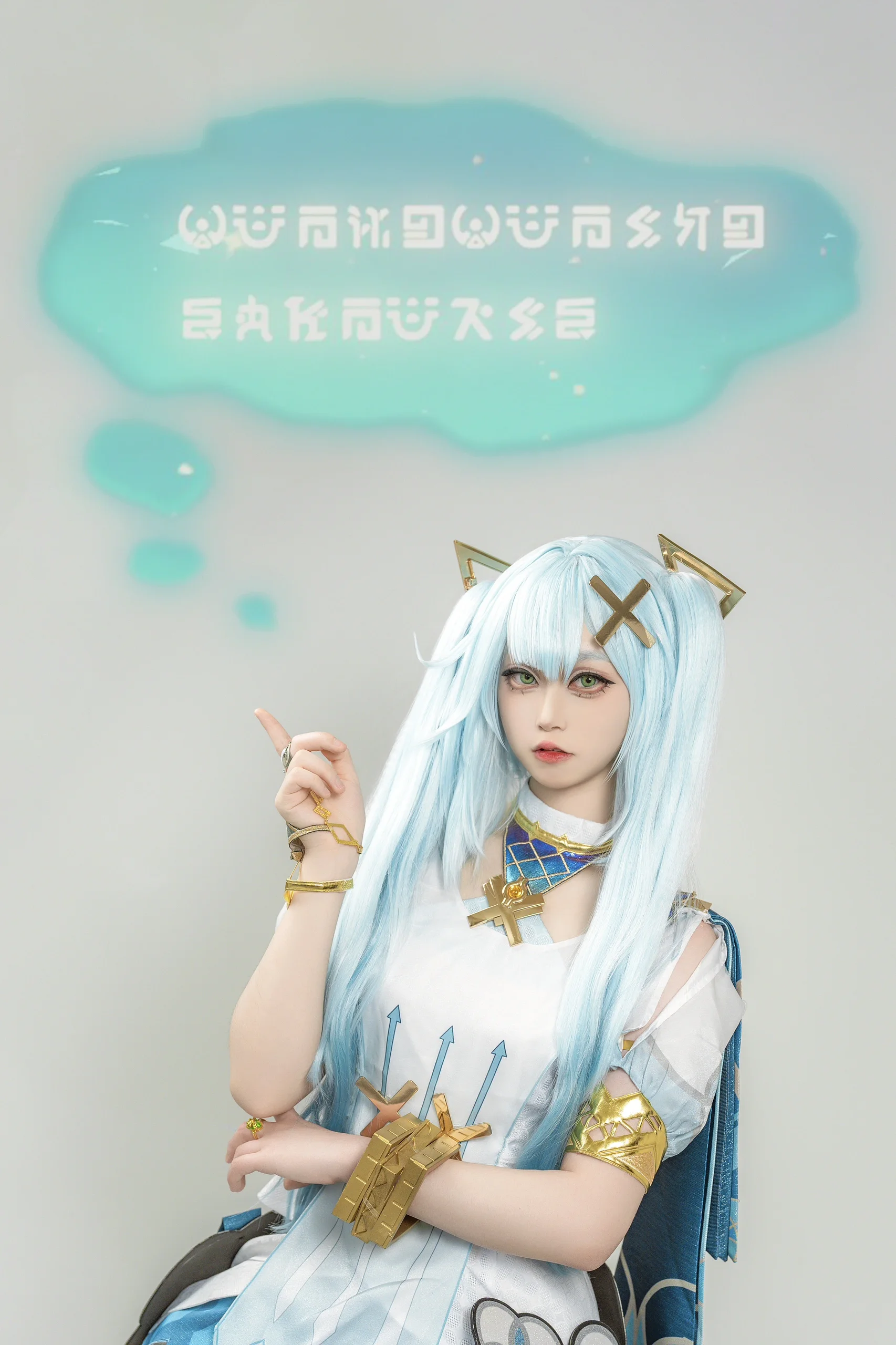 【珐露珊cos】赛博科技与复古书房的反差感 - 第 5 张
