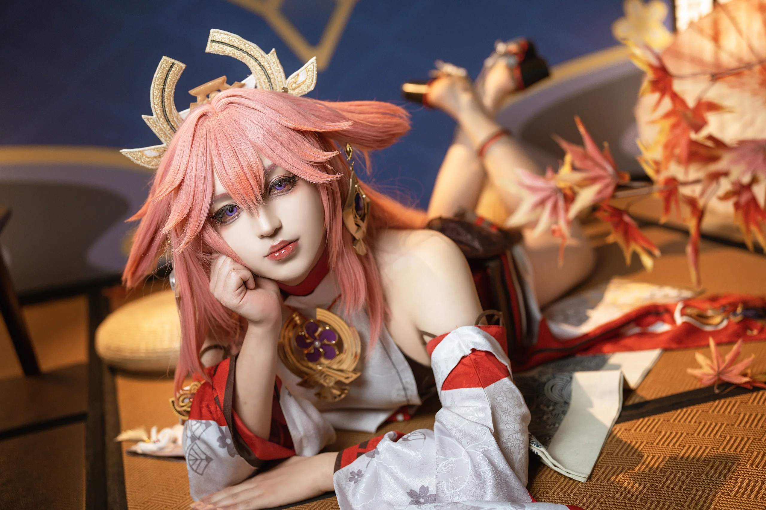 【八重神子cos】什么，璃月的狐狸大人竟是男生！ - 第 3 张