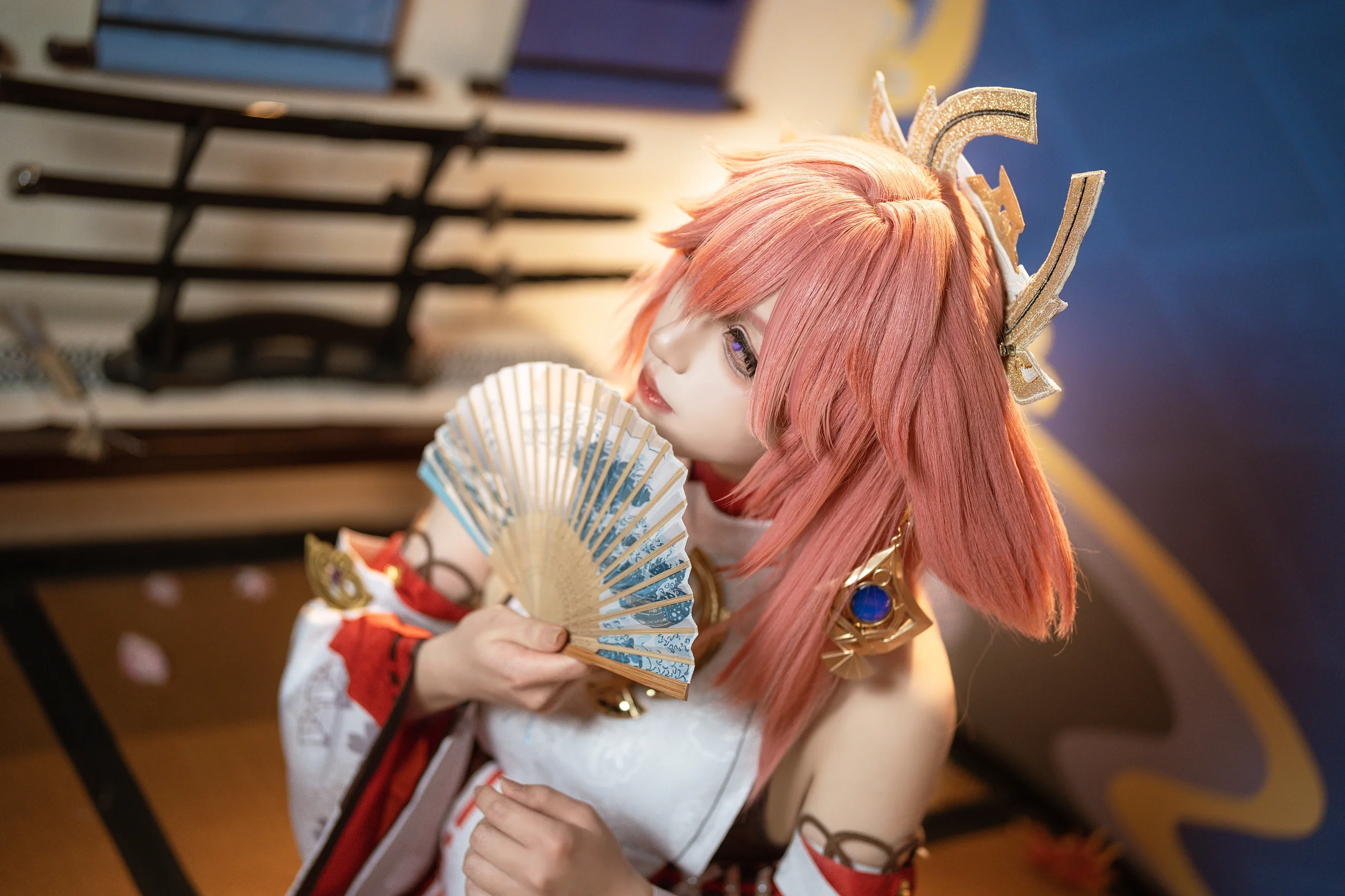 【八重神子cos】什么，璃月的狐狸大人竟是男生！ - 第 4 张