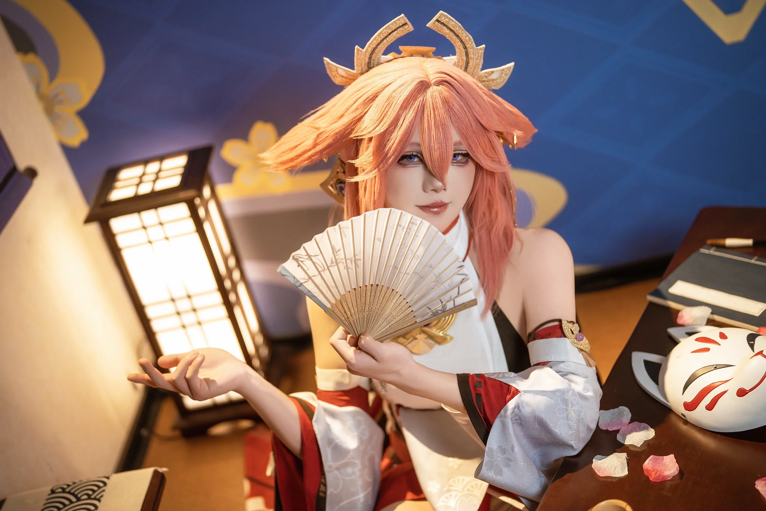 【八重神子cos】琴鍵上的狐影，和風與旋律的溫柔碰撞 - 第 8 張