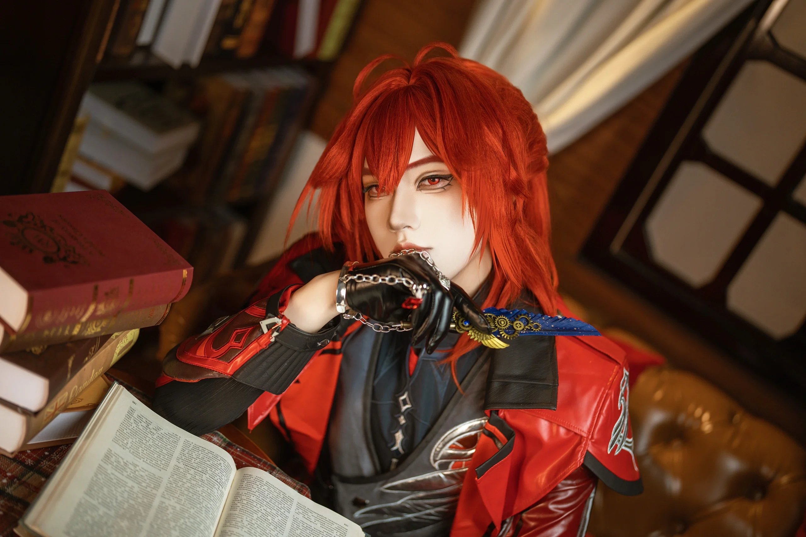 【迪卢克cos】蒙德城的红发骑士，暗夜利刃与铁链 - 第 6 张