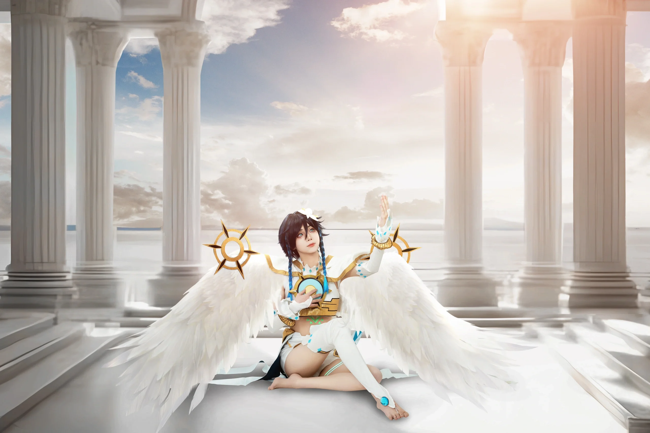 [Archon Venti / Venti Cosplay] Barbatos from Genshin Impact: Riding the Melody of Wind and Harp - Image 6