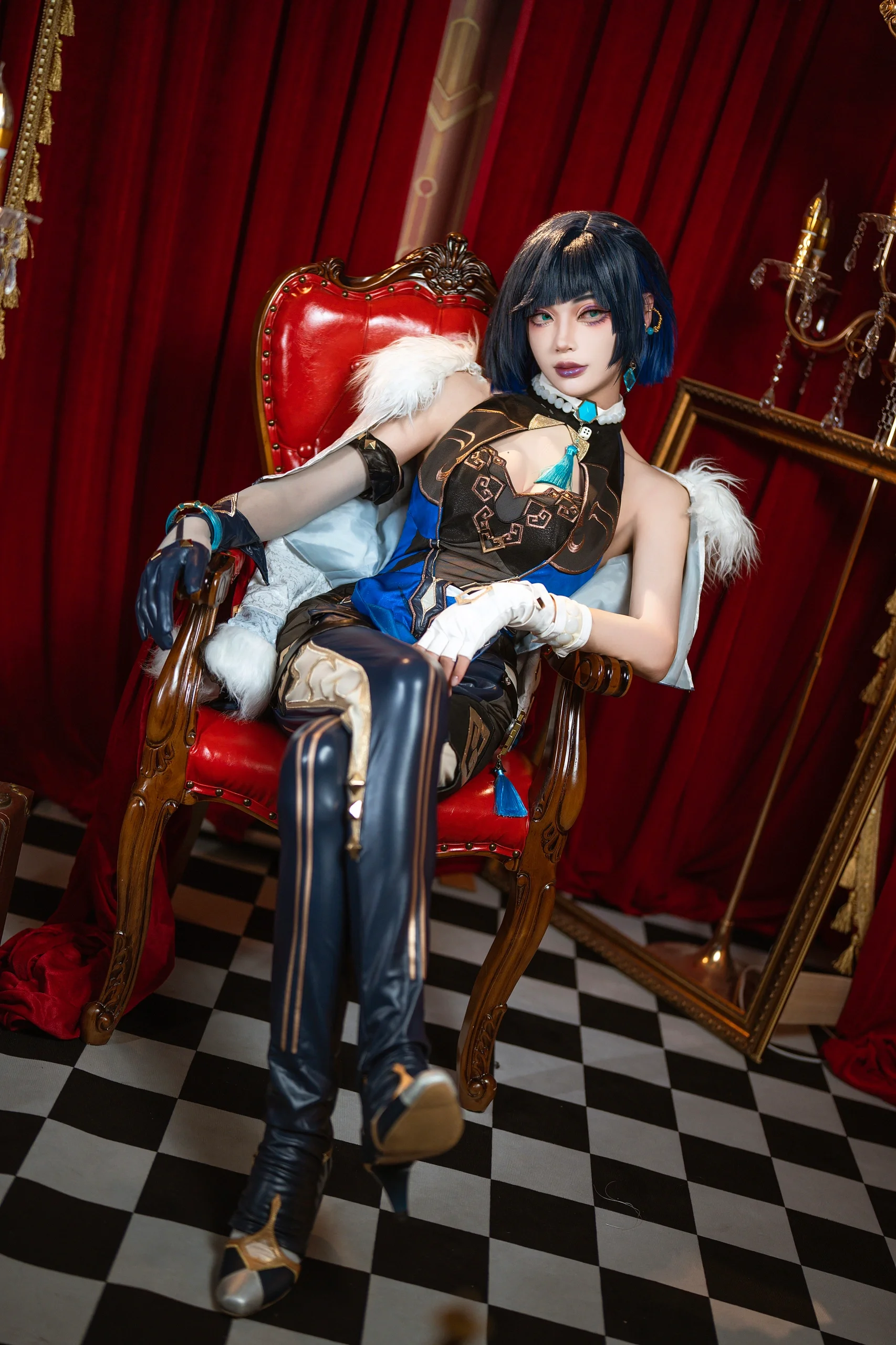 【夜兰cos】客片解锁！原神夜兰的干练与飒爽