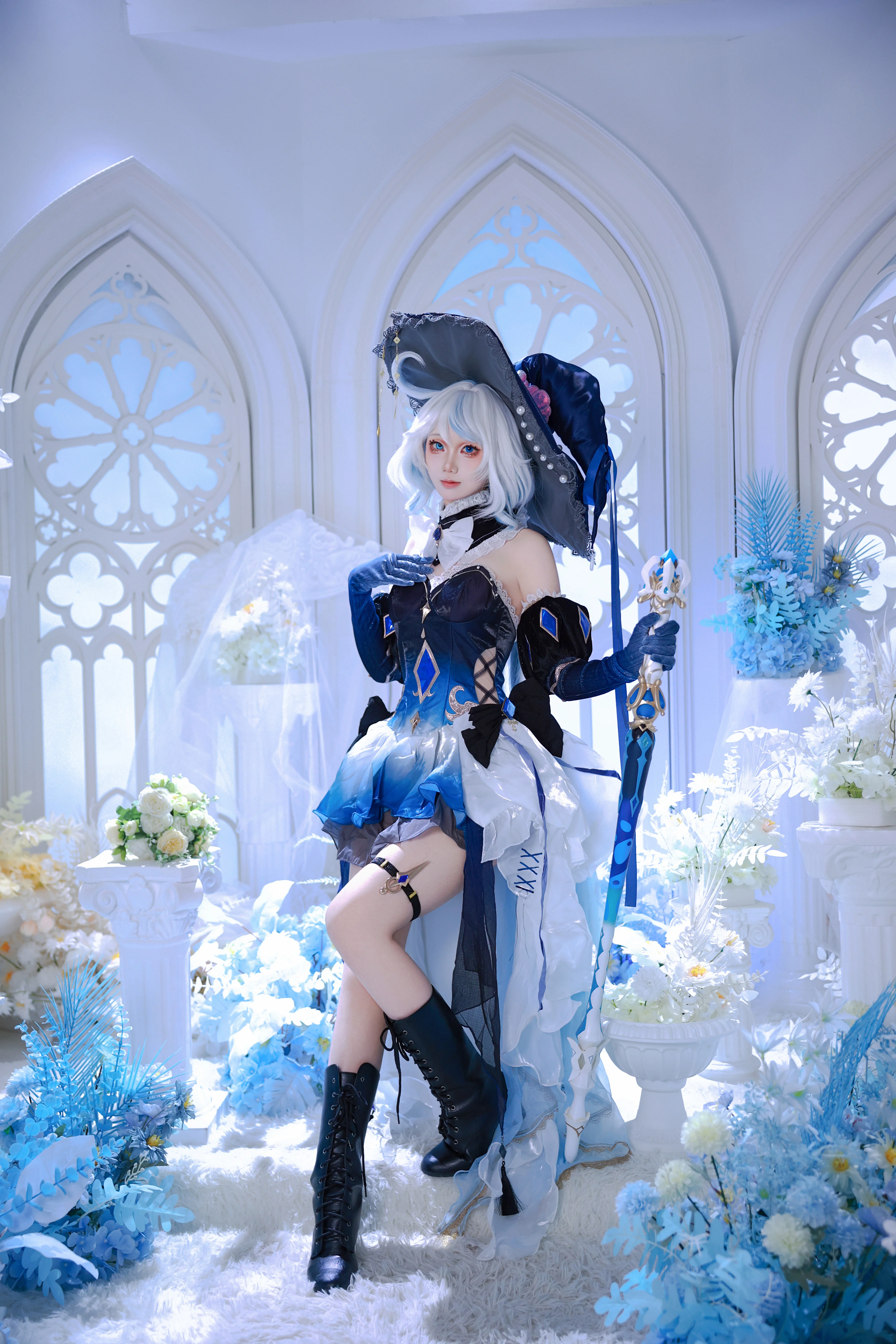 【芙寧娜cos】深海來信，華麗呈現水神氣質
