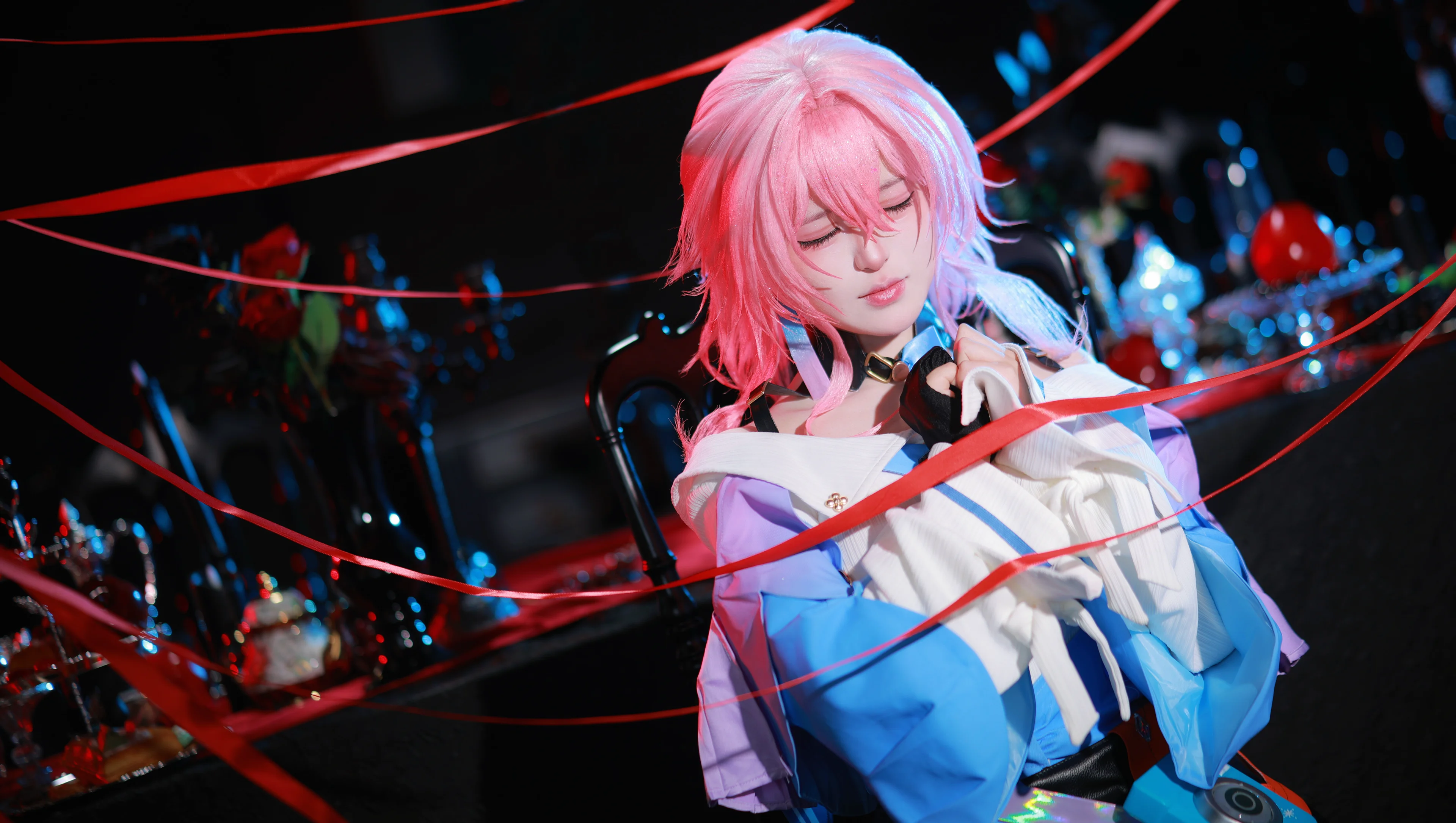 【崩坏星穹铁道cos】三月七与长夜月交织的夜幕红线 - 第 4 张