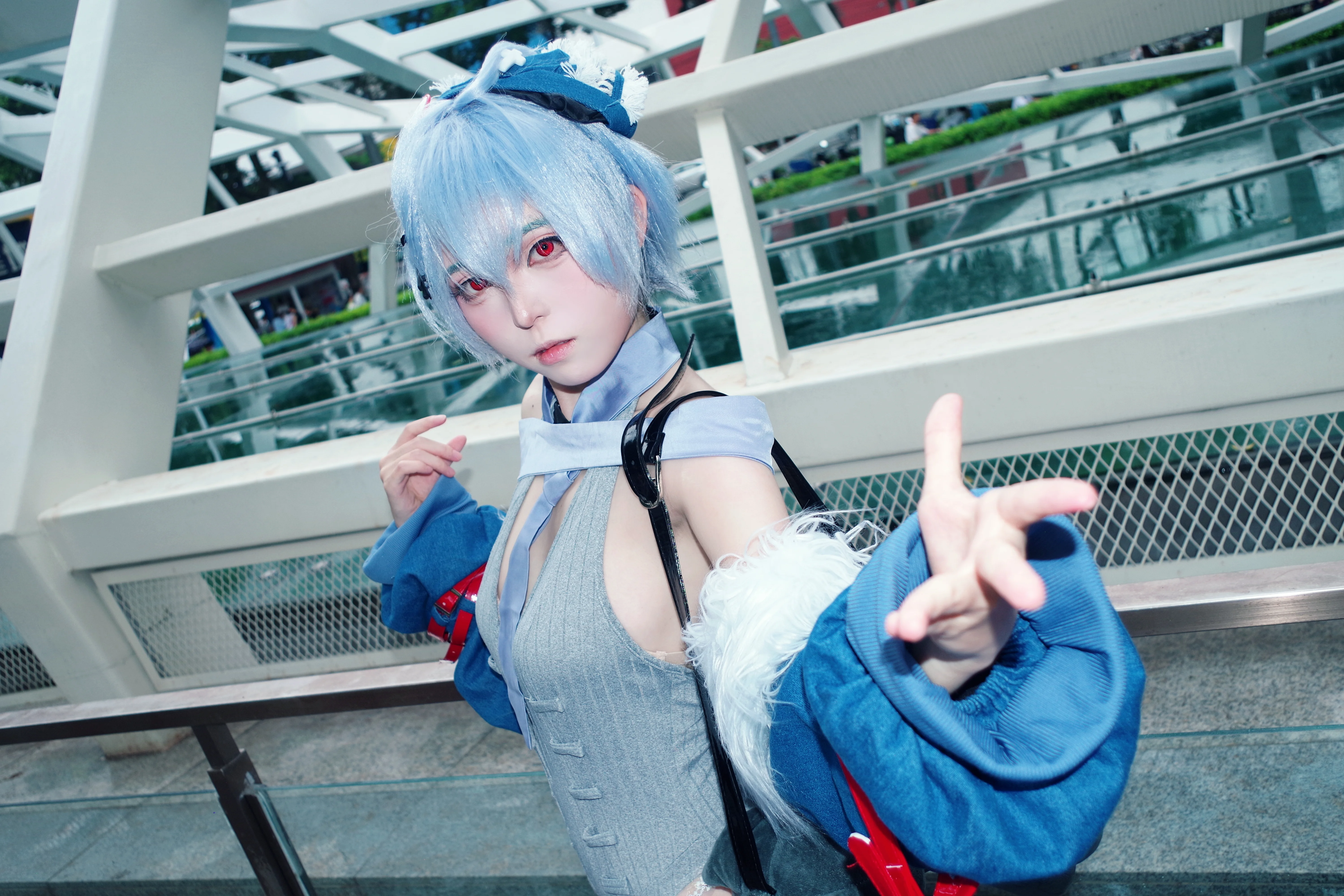 【綾波麗cos】新福音戰士的靈魂，晴空下的清冷一念 - 第 4 張