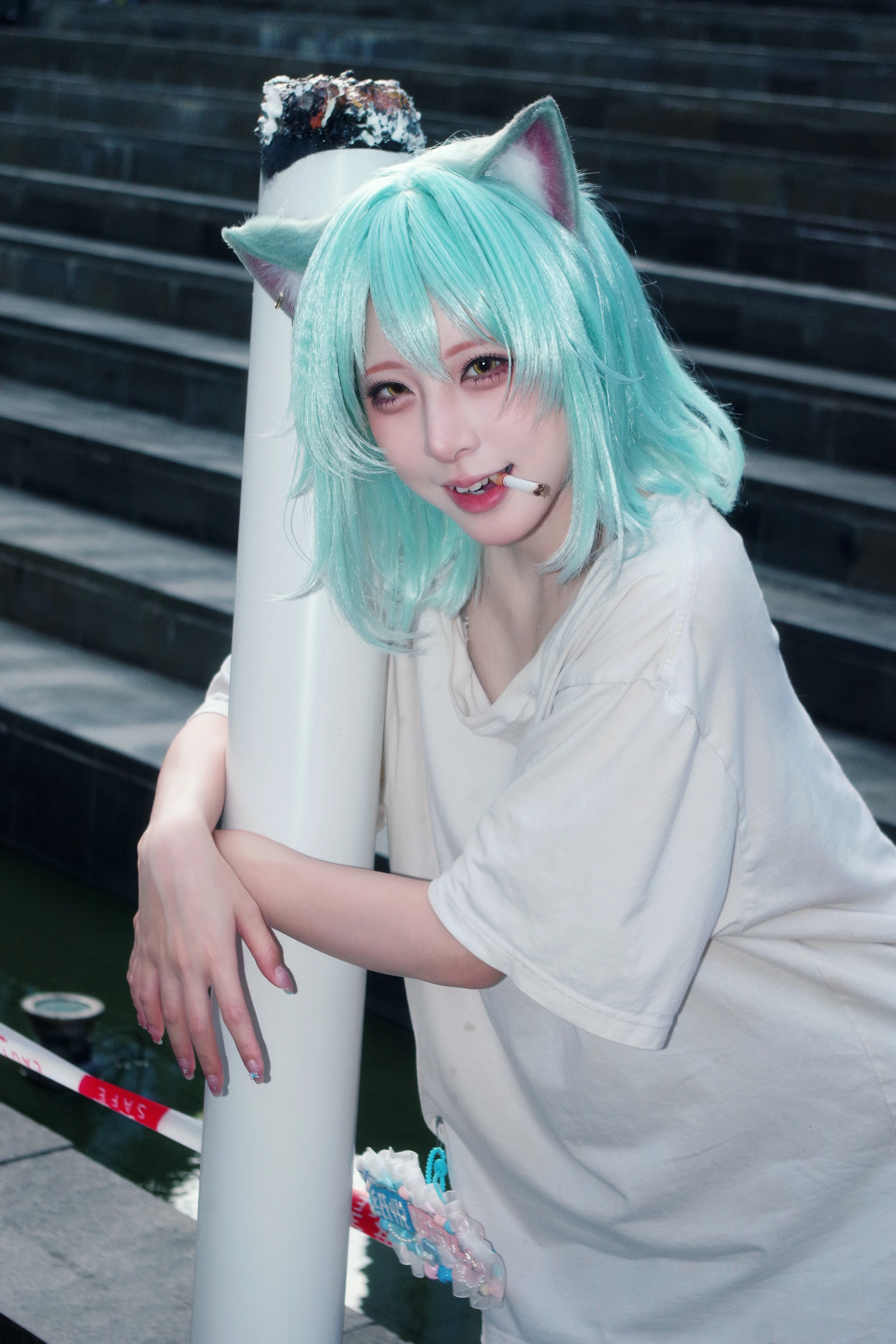 【纸悦cos】萤火虫漫展的薄荷色一日 - 第 1 张