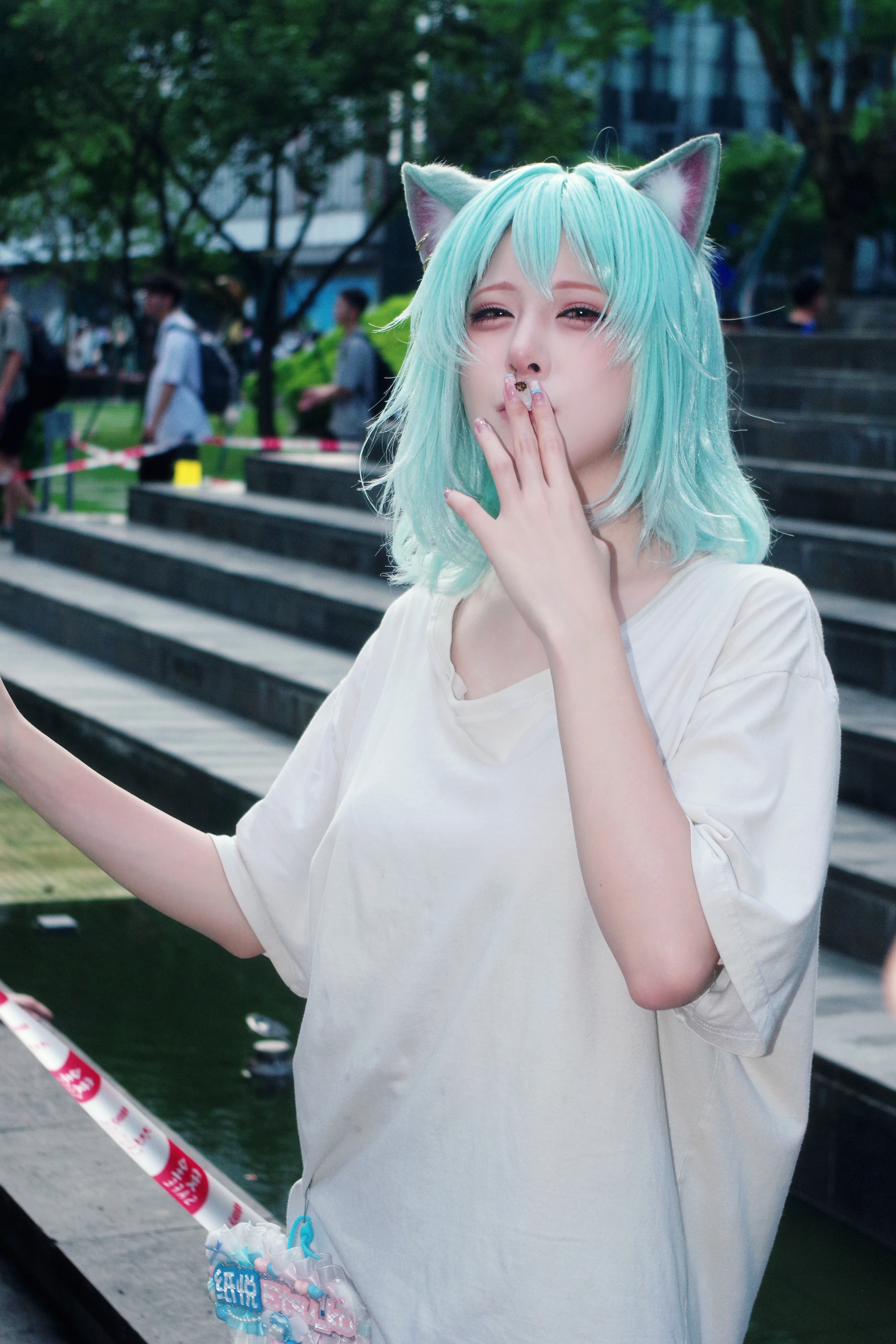 【纸悦cos】萤火虫漫展的薄荷色一日 - 第 2 张