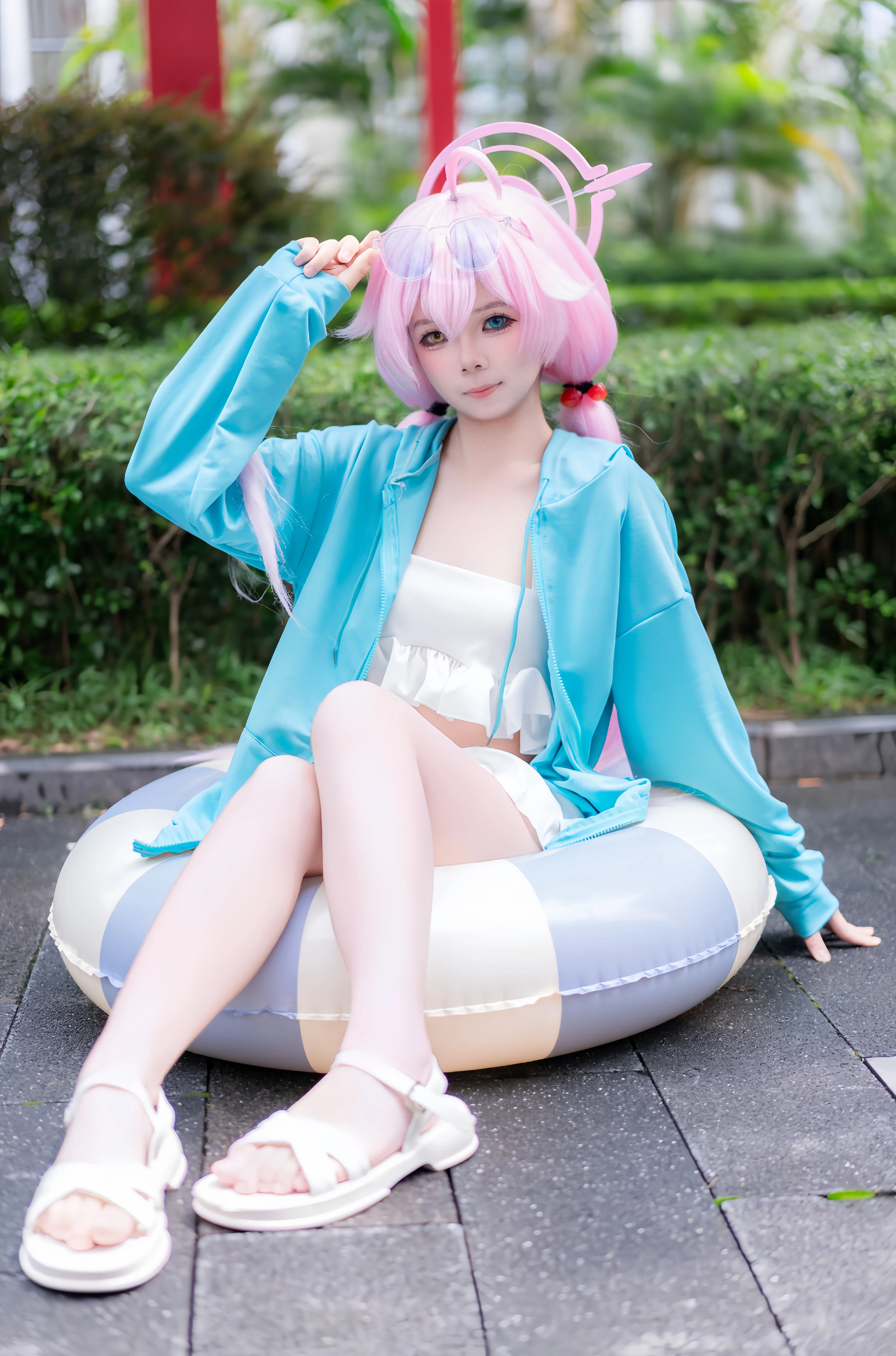 【小鳥遊ホシノ コスプレ】夏の爽やかおじさん、ホタルACGエキスポでのイベント撮影 - 1 枚目