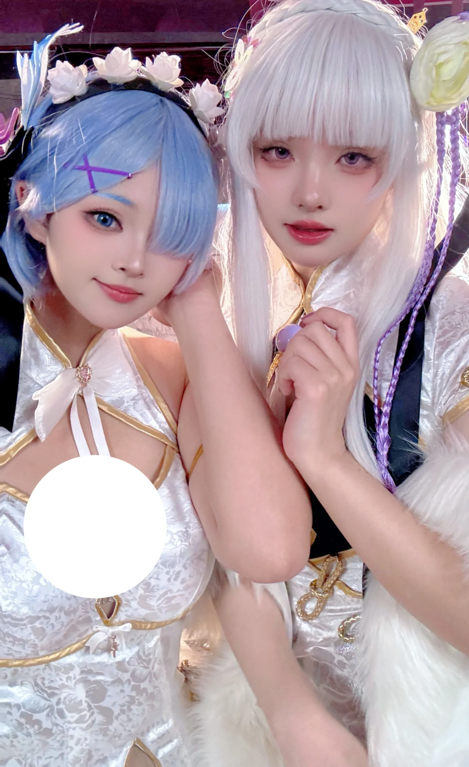 【蕾姆cos】和艾米莉亚的旗袍双人外拍小记 - 第 1 张