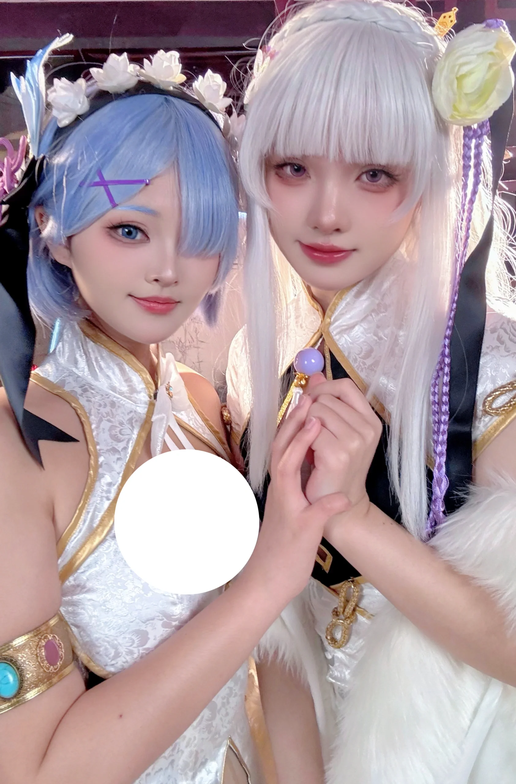 【蕾姆cos】和艾米莉亚的旗袍双人外拍小记 - 第 2 张