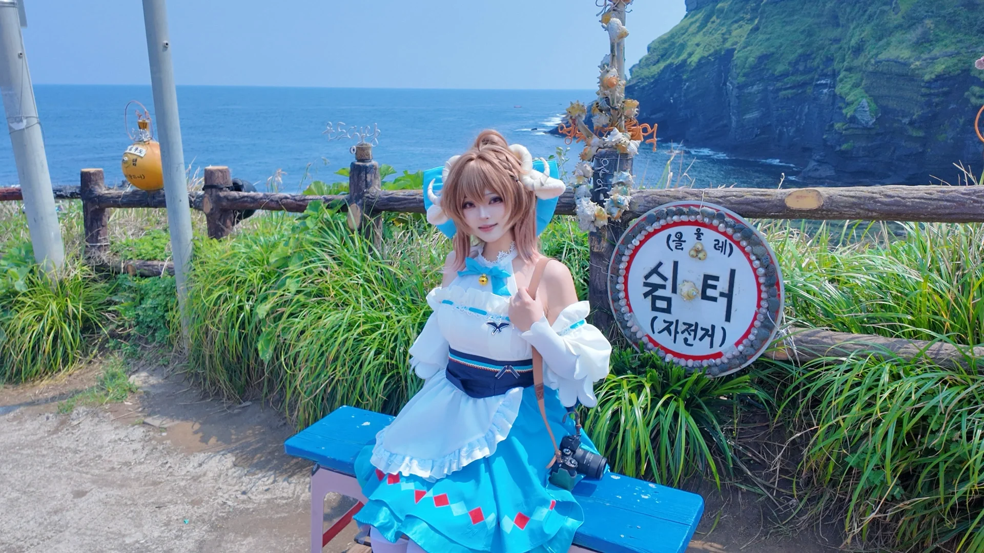 【纯烬艾雅法拉cos】明日方舟济州岛远行前的野餐 - 第 4 张