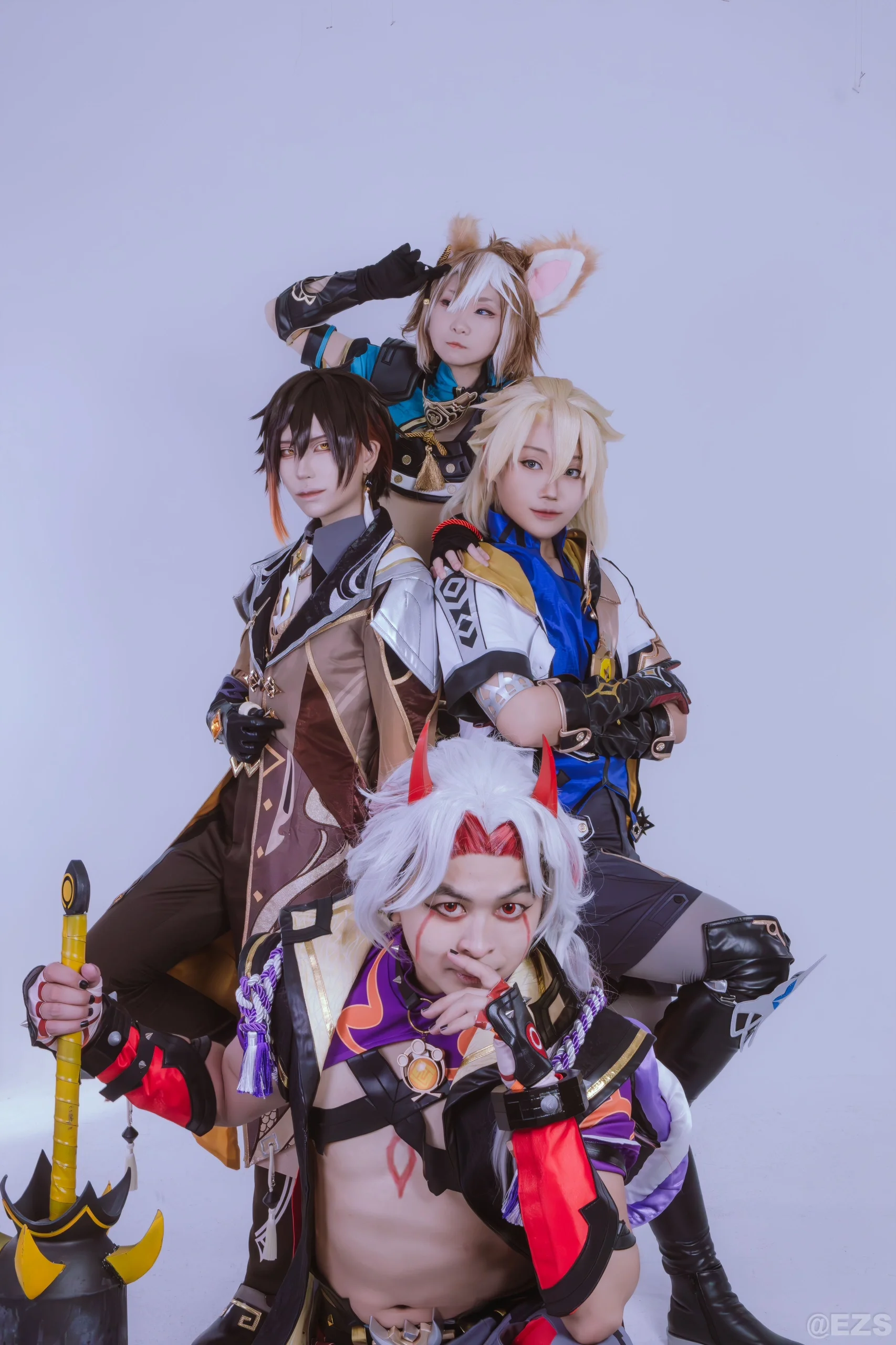 【阿贝多cos】原神岩系男子F4集结，正片终于出炉 - 第 4 张