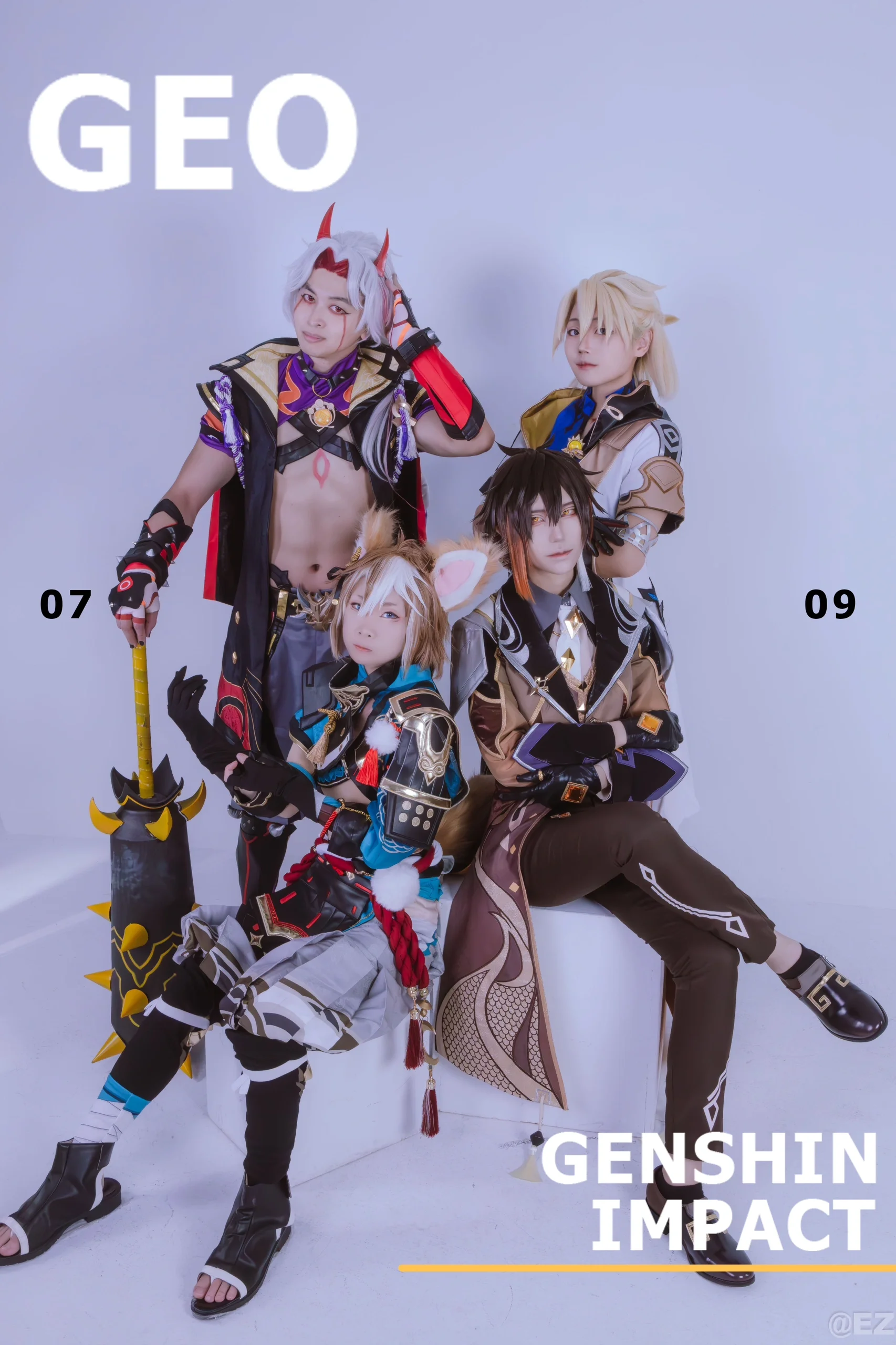 【阿贝多cos】原神岩系男子F4集结，正片终于出炉 - 第 5 张