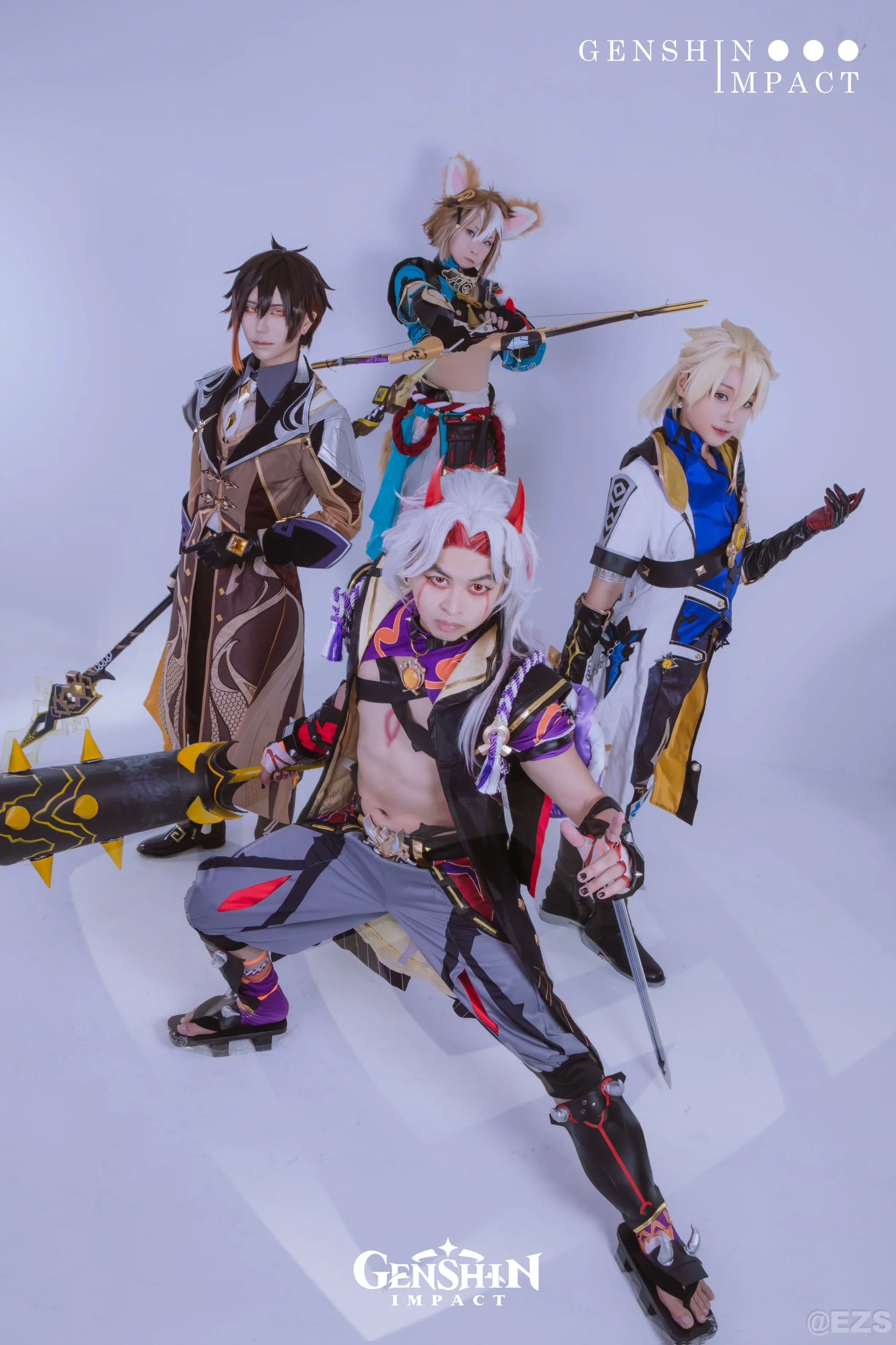 【阿贝多cos】原神岩系男子F4集结，正片终于出炉 - 第 7 张