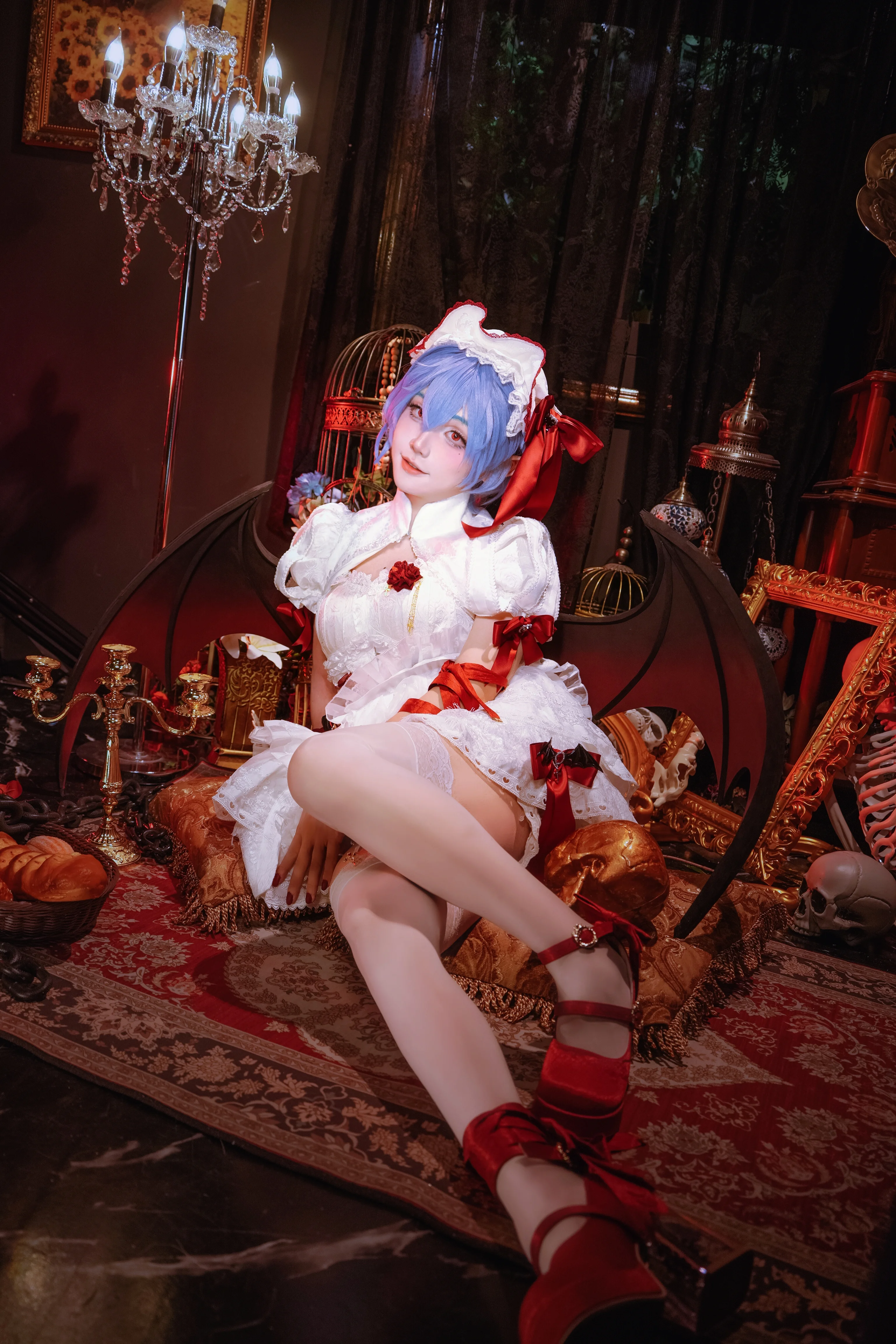 【蕾米莉亞cos】東方project紅白哥特風暗夜寫真 - 第 4 張