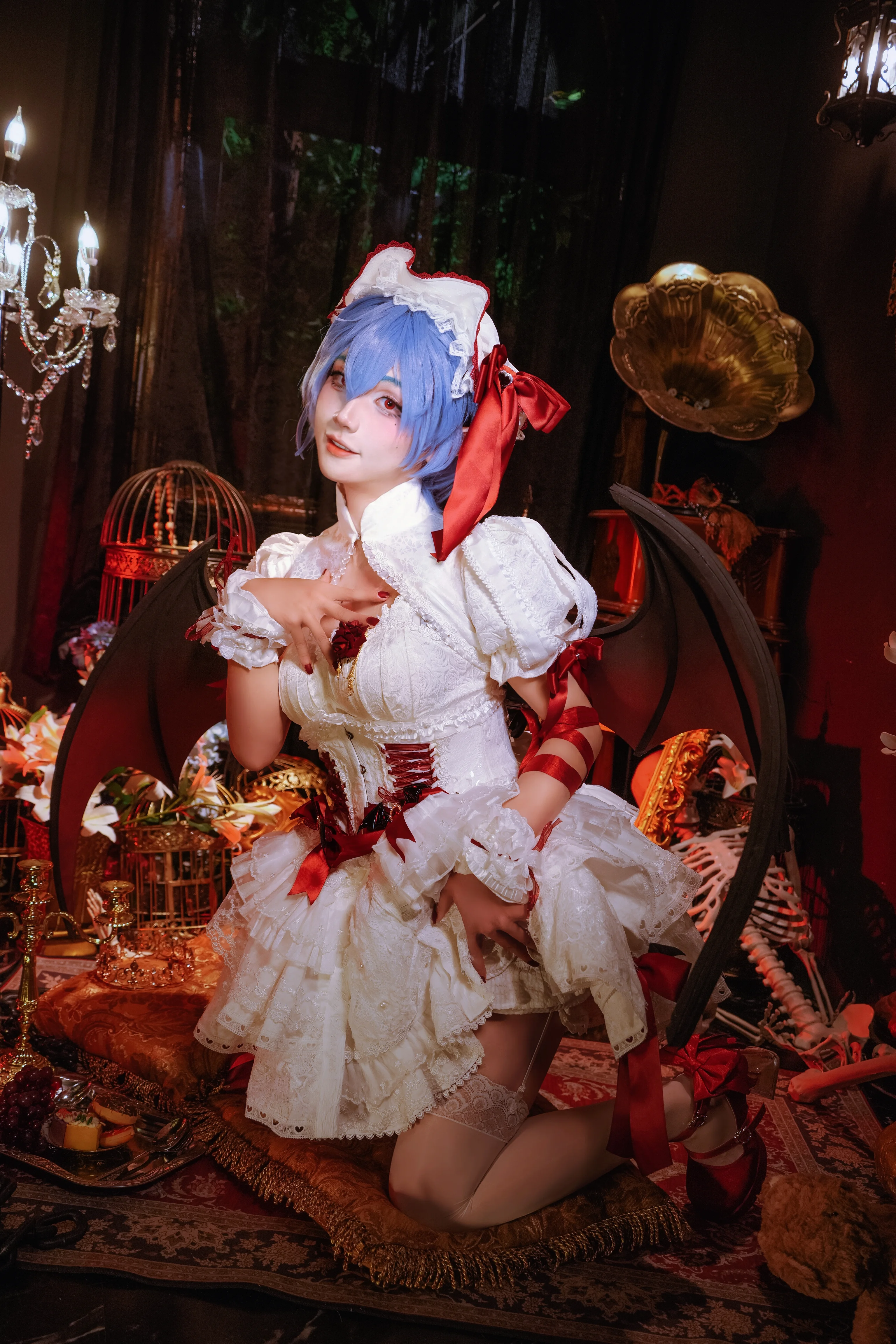 【蕾米莉亞cos】東方project紅白哥特風暗夜寫真 - 第 5 張