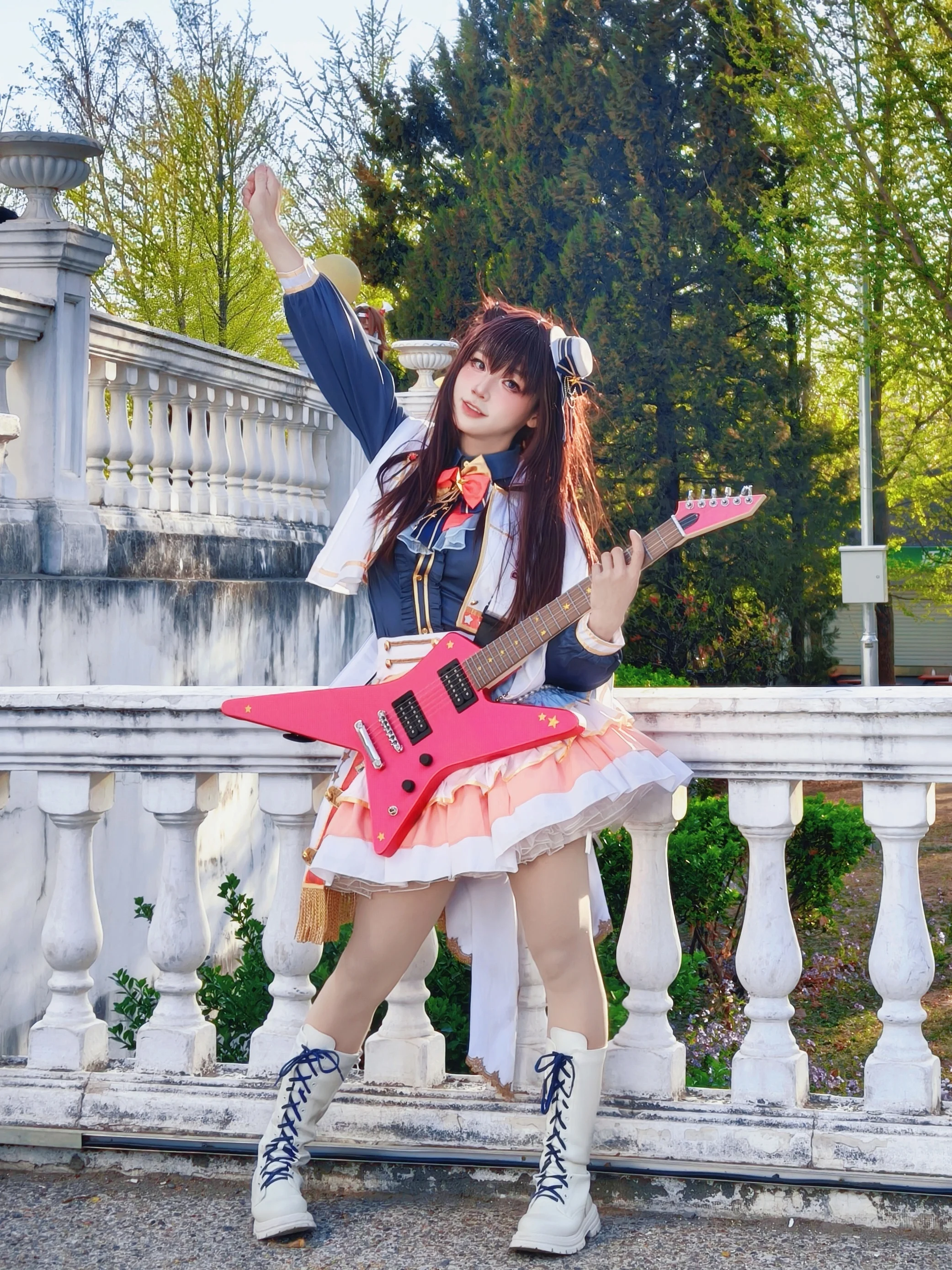 春日公园里的偶像乐队风Cosplay记录 - 第 1 张