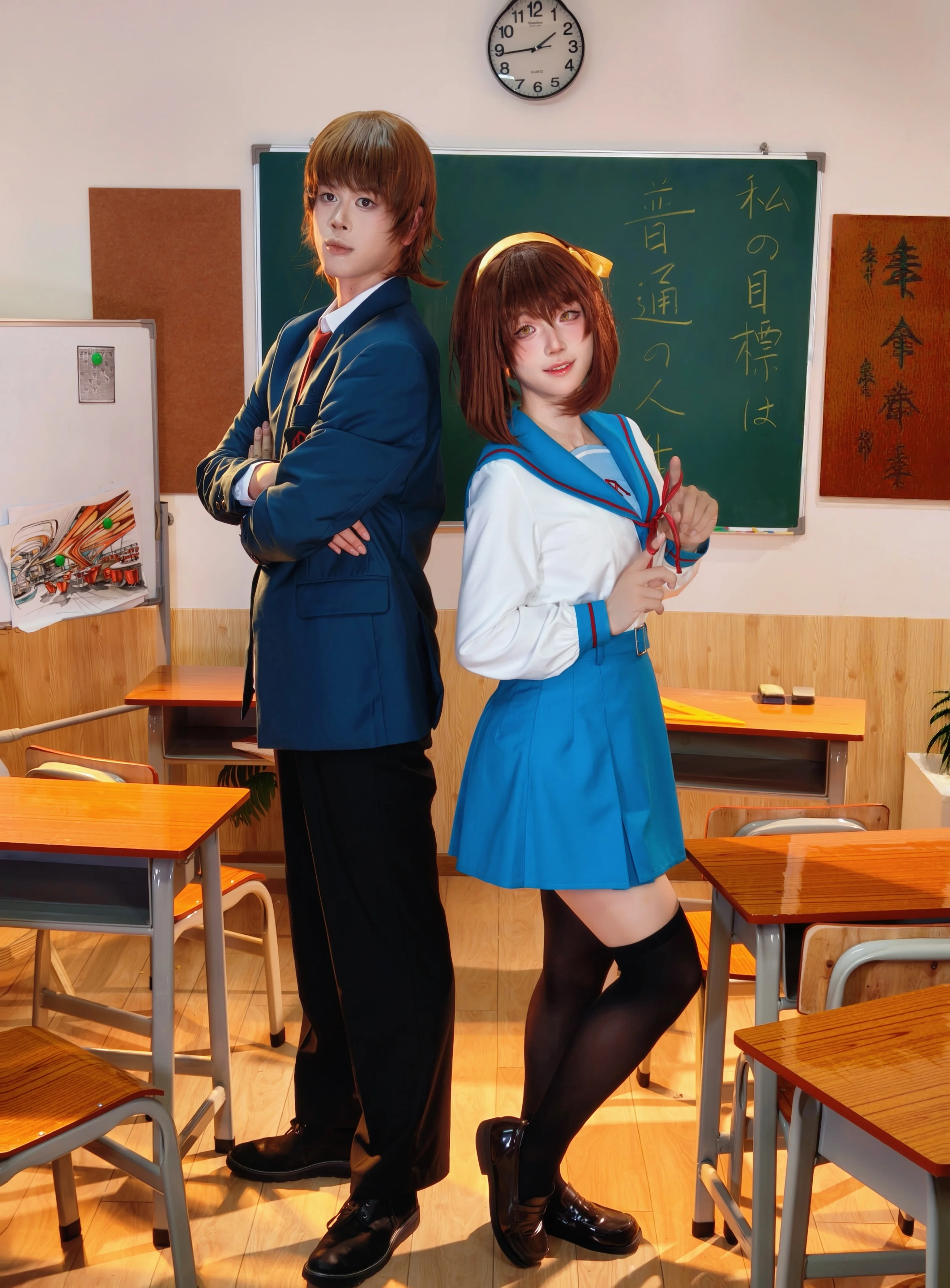 Haruhi Suzumiya cosplay and Kyon Return to the Classroom: A Tribute to The Melancholy of Haruhi Suzumiya - Image 5