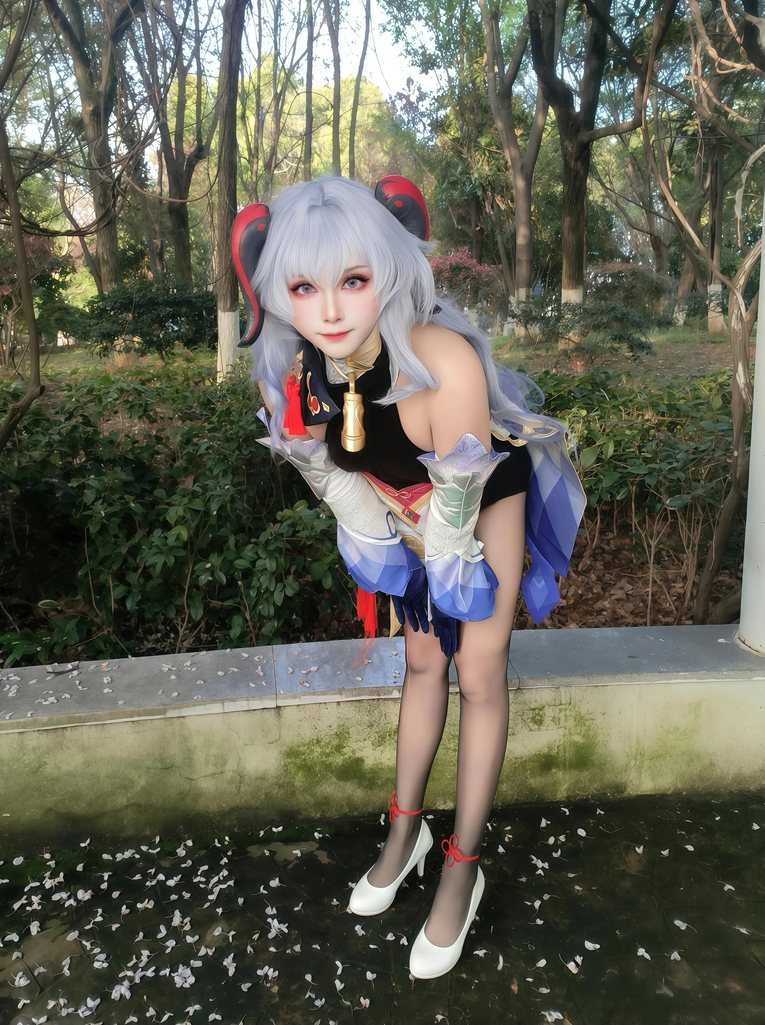 【原神甘雨cos】五年后再穿璃月原皮，AI与现实的奇妙碰撞 - 第 10 张