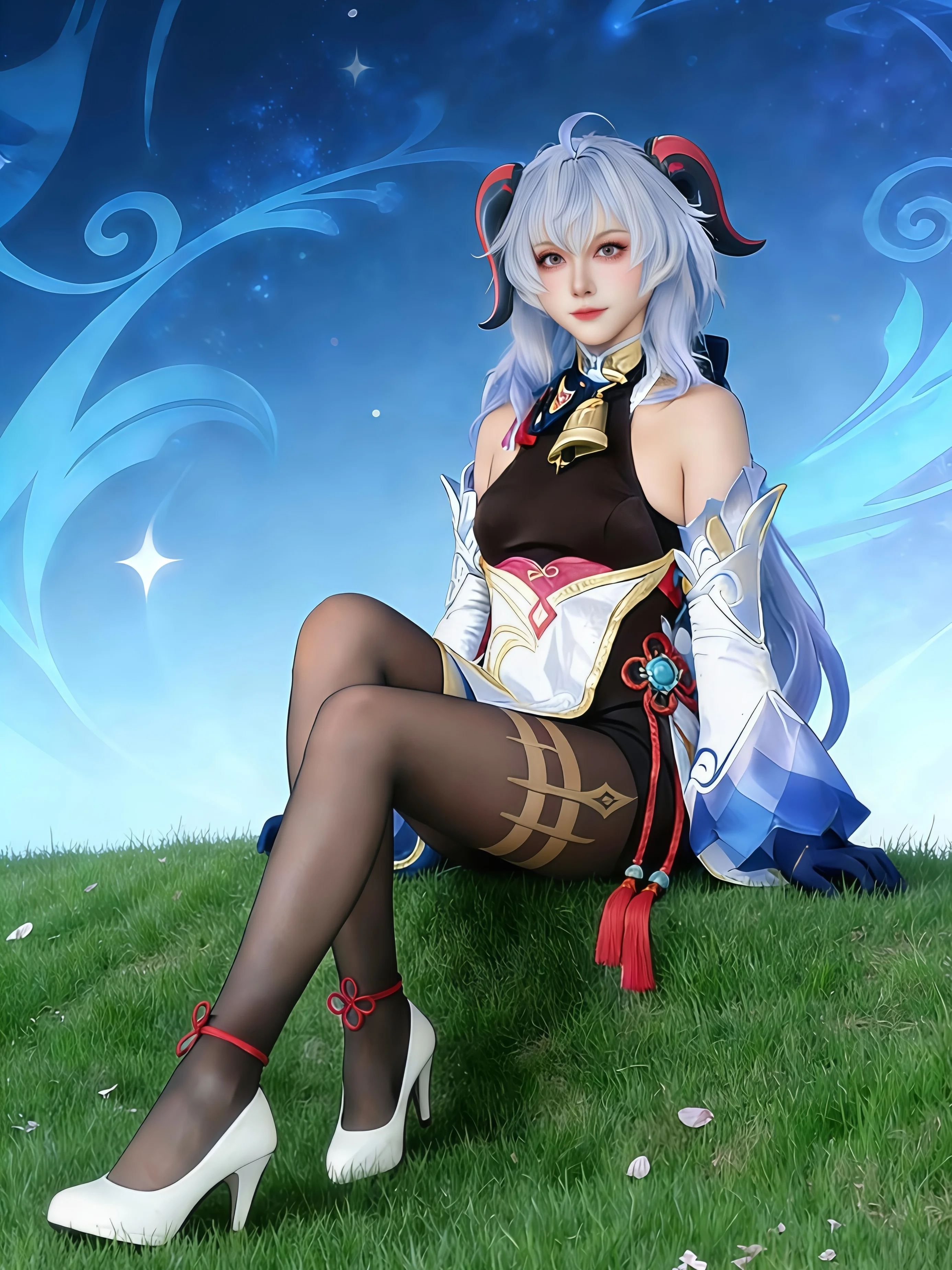 【原神甘雨cos】五年后再穿璃月原皮，AI与现实的奇妙碰撞 - 第 14 张