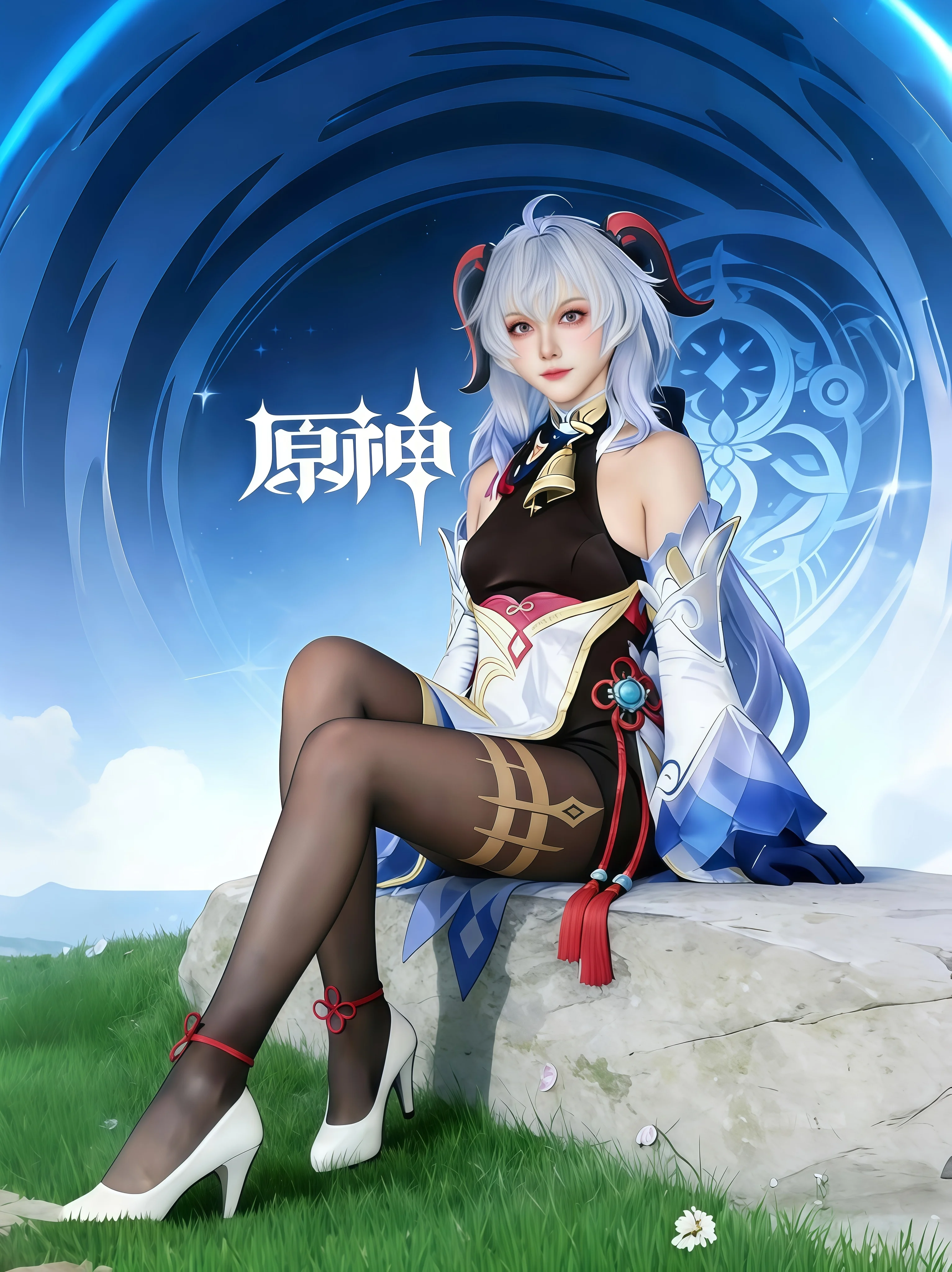 【原神甘雨cos】五年后再穿璃月原皮，AI与现实的奇妙碰撞 - 第 15 张