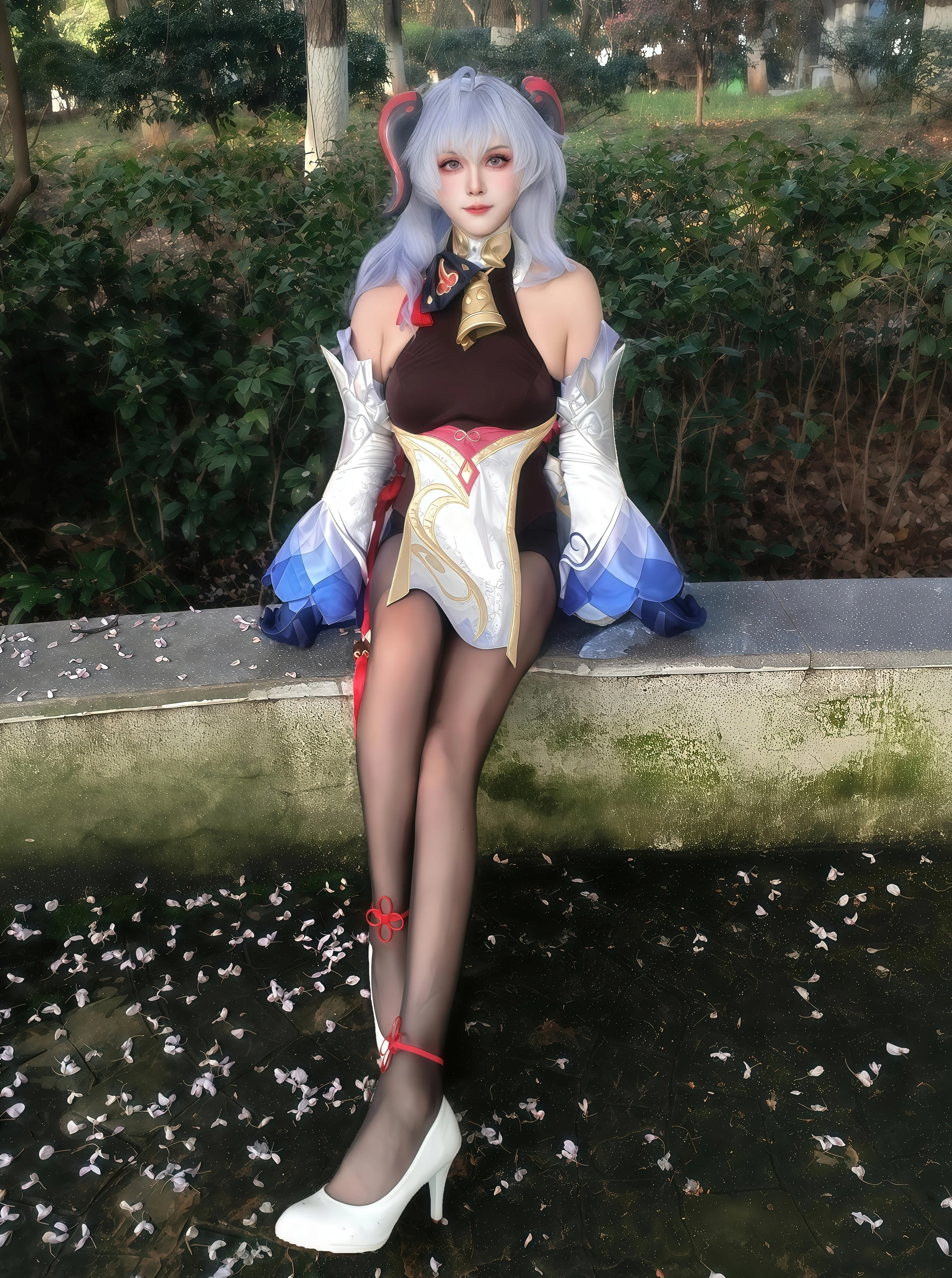 【原神甘雨cos】五年后再穿璃月原皮，AI与现实的奇妙碰撞 - 第 18 张