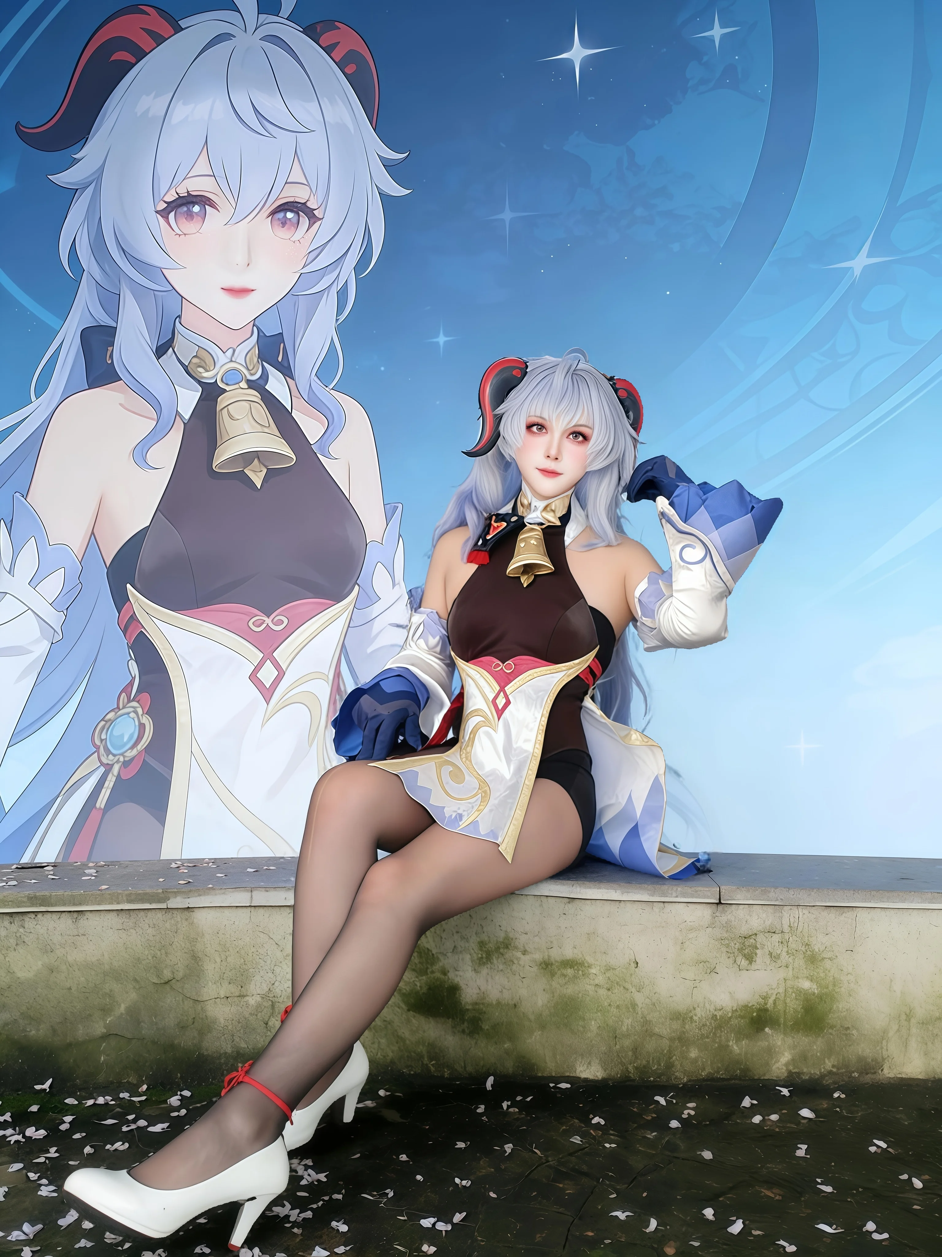 【原神甘雨cos】五年后再穿璃月原皮，AI与现实的奇妙碰撞 - 第 7 张