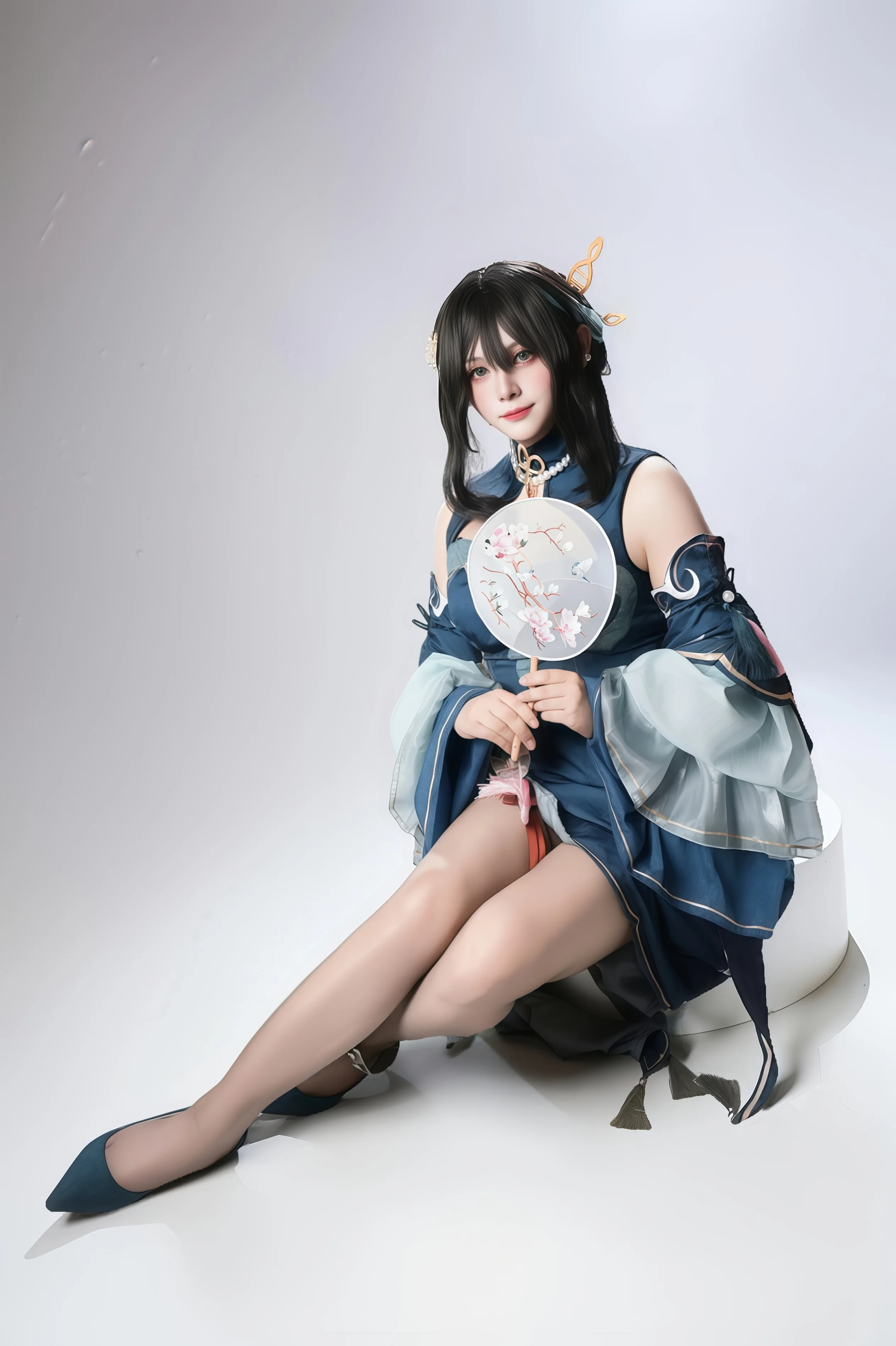 【崩坏星穹铁道阮梅cos】清冷国风旗袍，定格花瓣飘落的一瞬 - 第 6 张